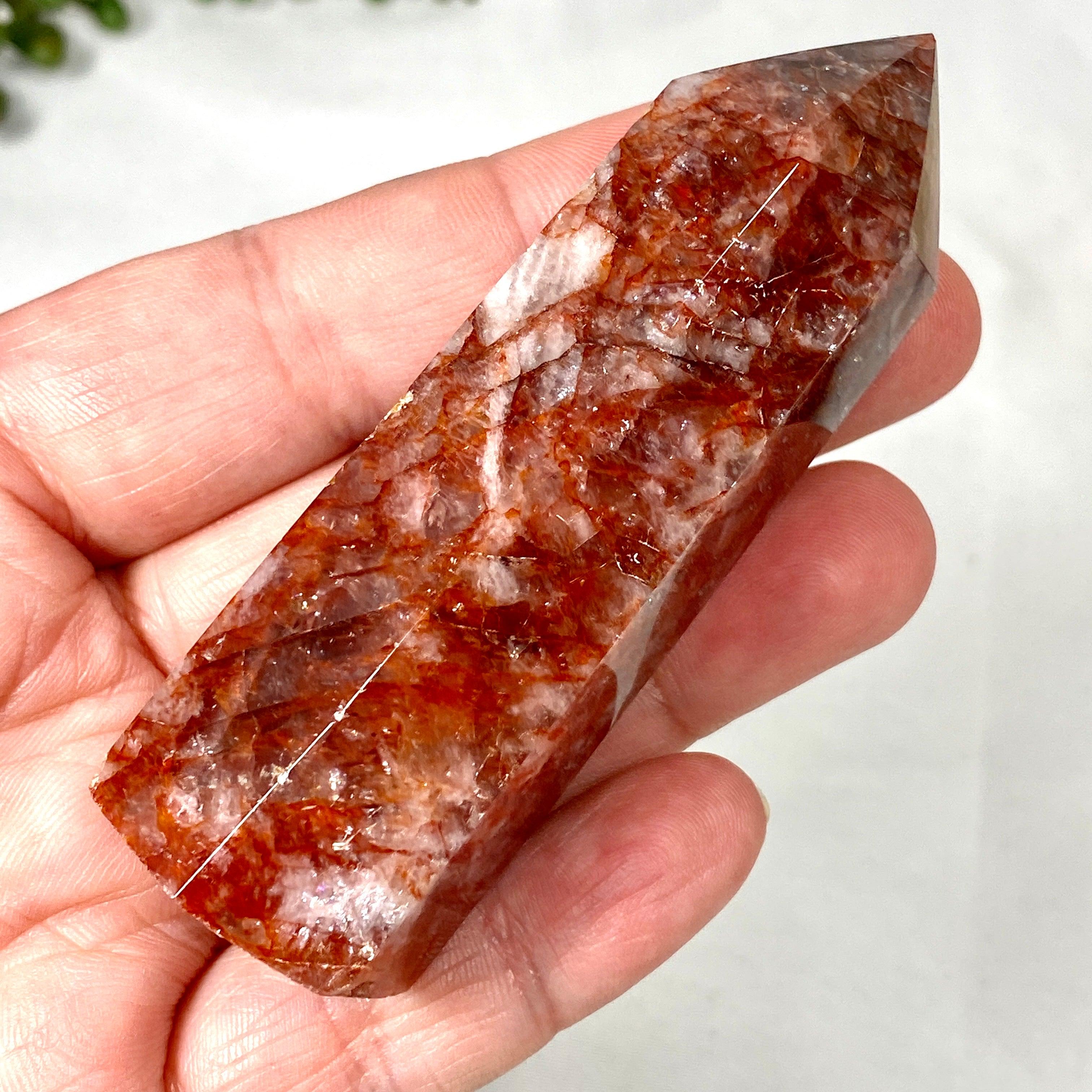 100g Fire Quartz Generator for Energy Healing & Chakra Balancing - Perfect for Meditation, Reiki, and Spiritual Practices
