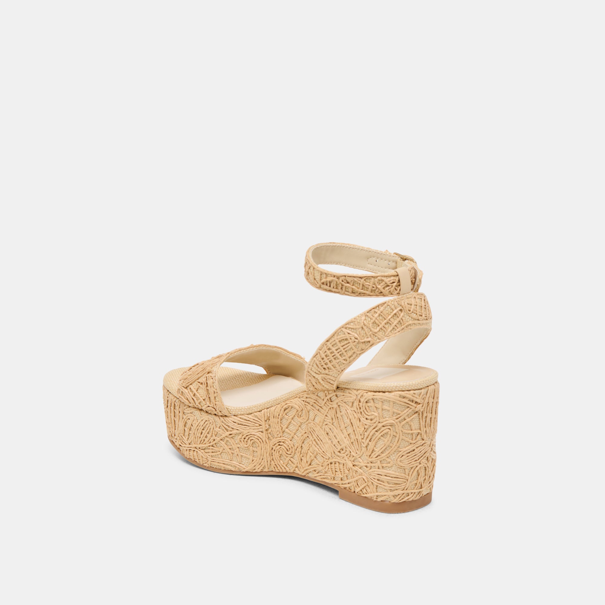 TALISA Women's Natural Macrame Wedge Sandals - Comfortable Bohemian Style Summer Shoes for Beach, Vacation & Casual Outfits
