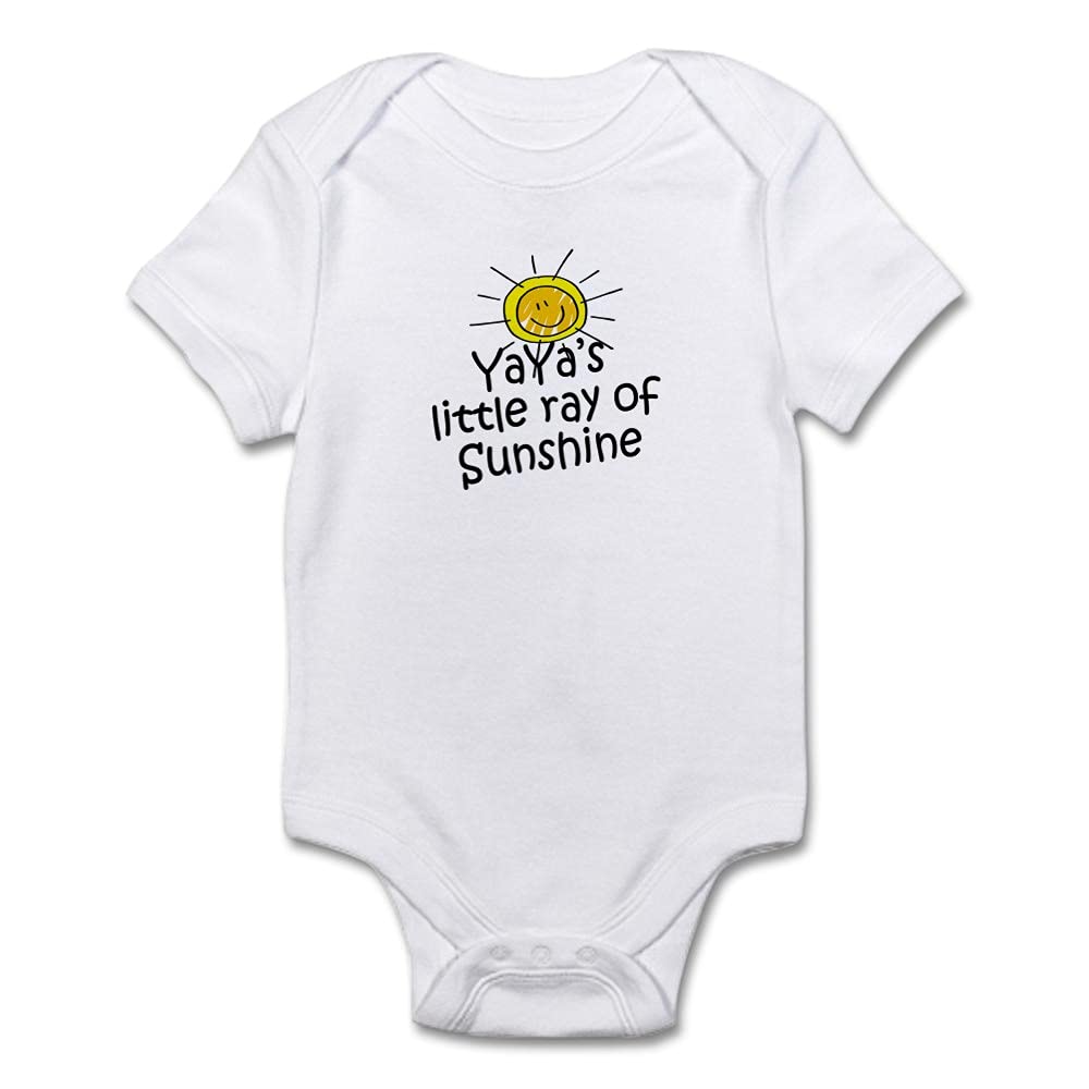 CafePress Yaya's Sunshine Infant Bodysuit - Soft Cotton Baby Onesie for Newborns & Toddlers | Perfect for Playdates, Family Photos & Everyday Comfort