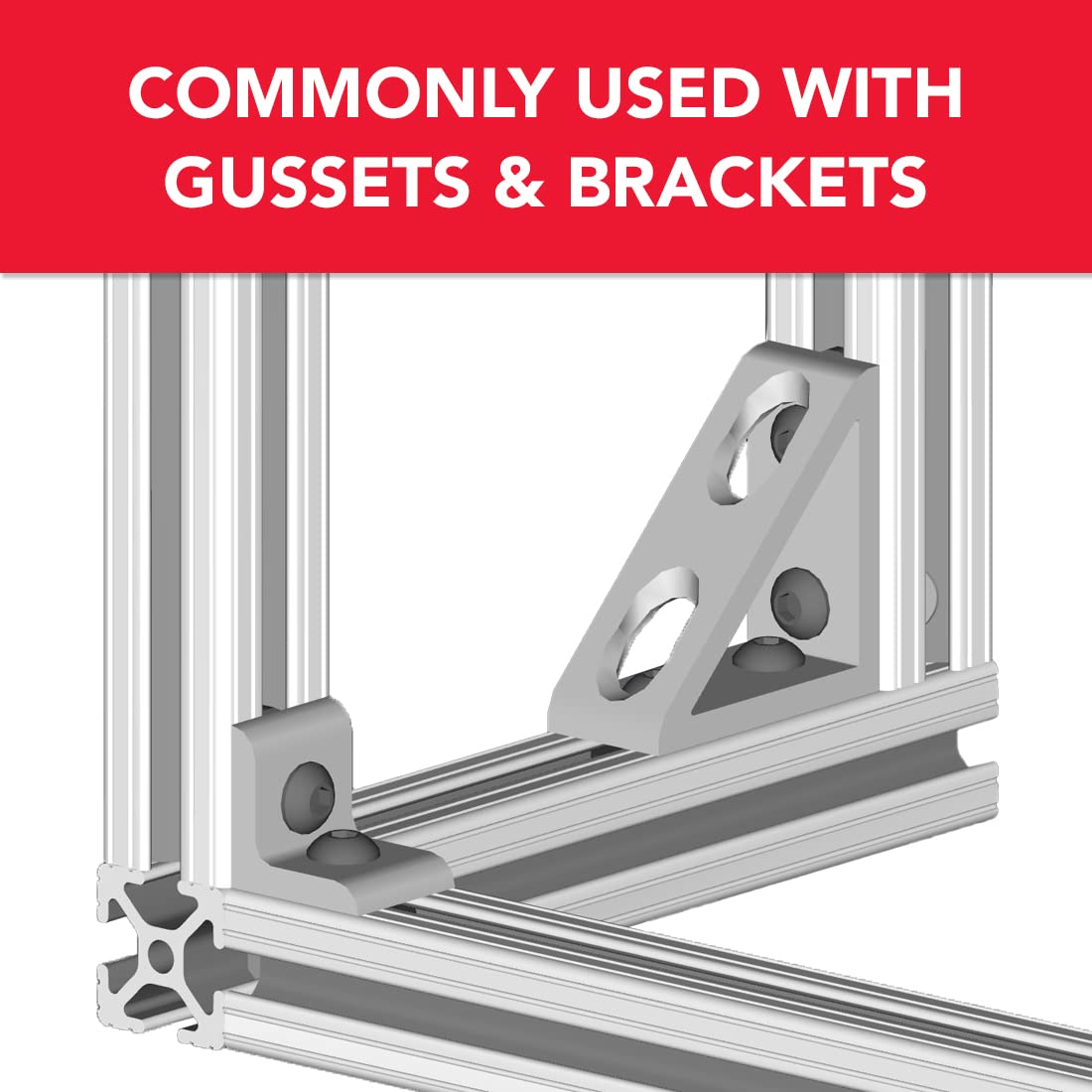 10 Series Steel 1/4-20 Centered Slide-in Economy T-Nuts (100 Pack) - Heavy Duty Hardware Nuts for 10 Series Aluminum Extrusions | Perfect for DIY Projects, Furniture Assembly & Industrial Applications