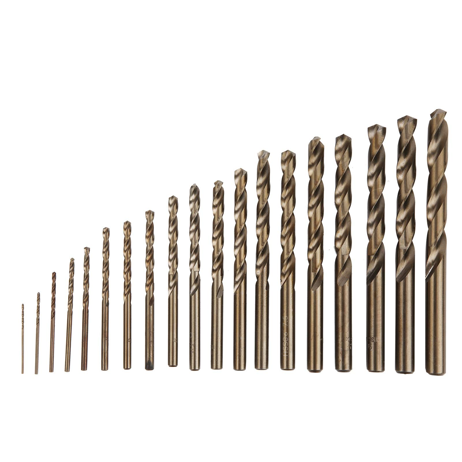 1-10mm Drill Bit Set, 19PCS High-Speed Steel Twist Drill Bits for Aluminum Alloy, Die Steel & Metal - Perfect for DIY Projects, Metalworking & Home Repairs