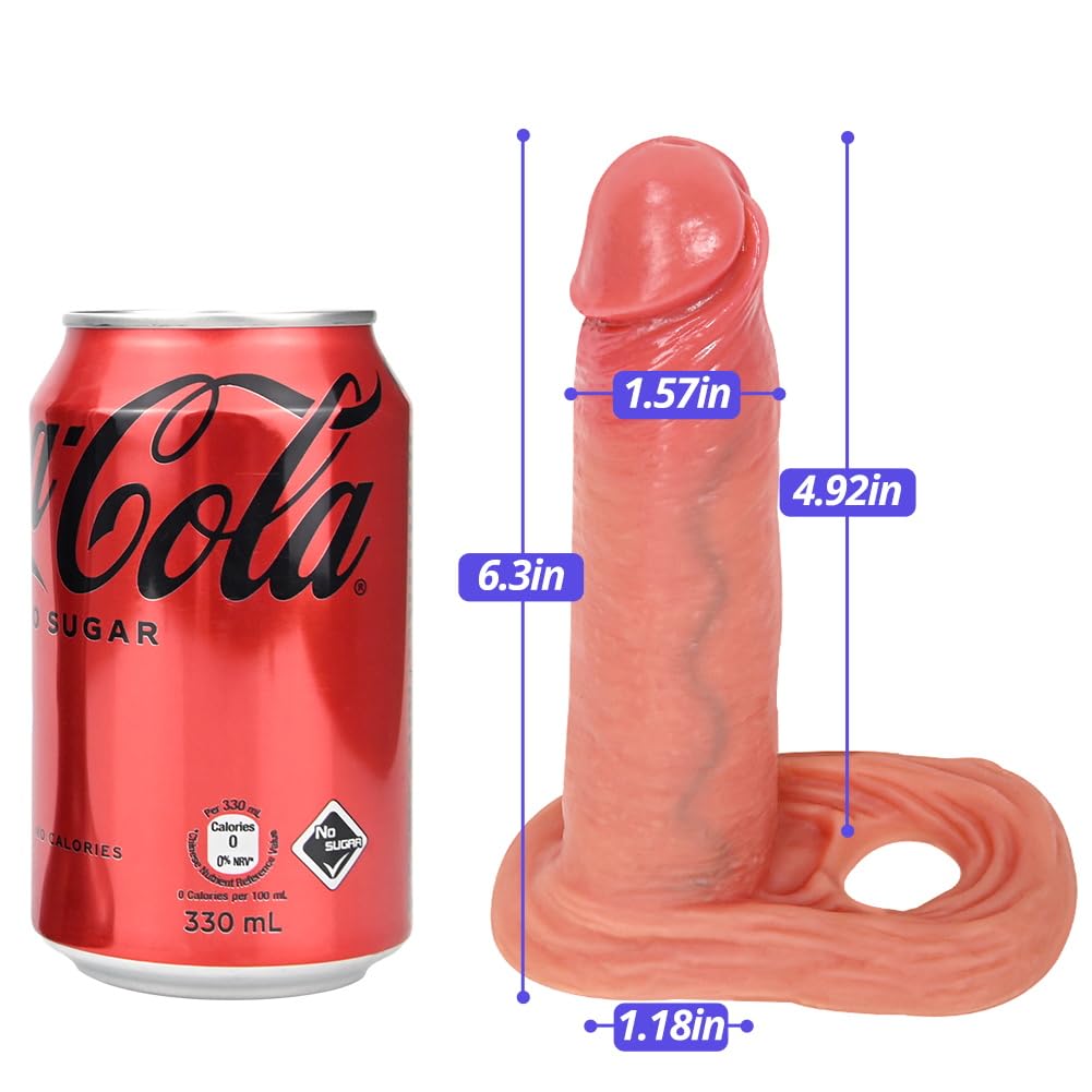SXOVO Liquid Silicone Penis Sleeve Extender - Realistic Cock Enlargement Sleeve for Men | Enhances Size & Prolongs Pleasure | Adult Sex Toy for Couples & Solo Play (Large Size) - Perfect for Spicing Up Intimate Moments & Role Play Scenarios