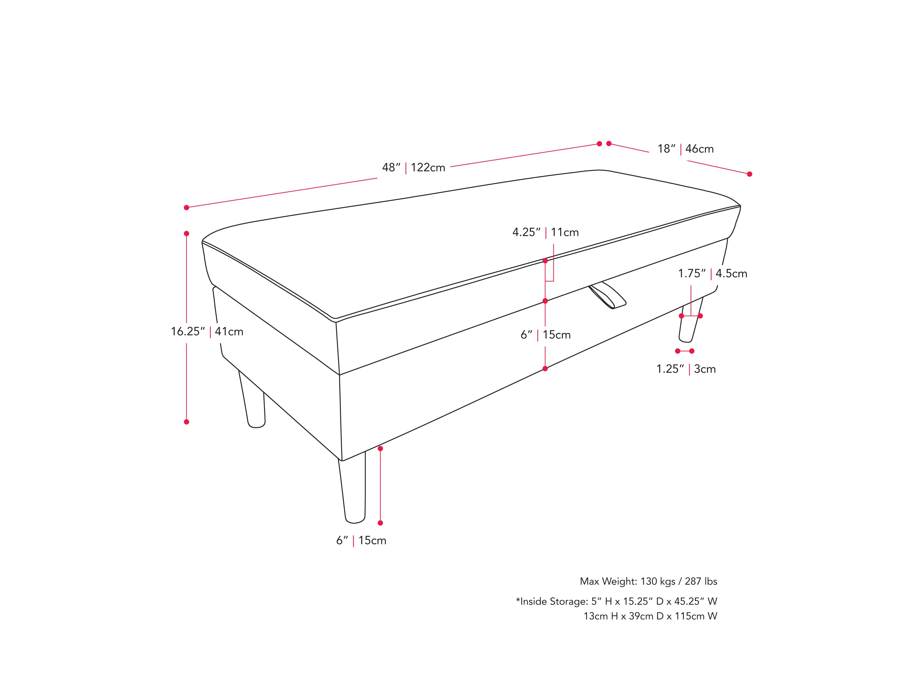 Dark Grey Velvet Storage Ottoman with Lift Top - Stylish Footrest, Extra Seating & Hidden Storage for Living Room, Bedroom or Office - Soft & Durable Fabric Cube Bench