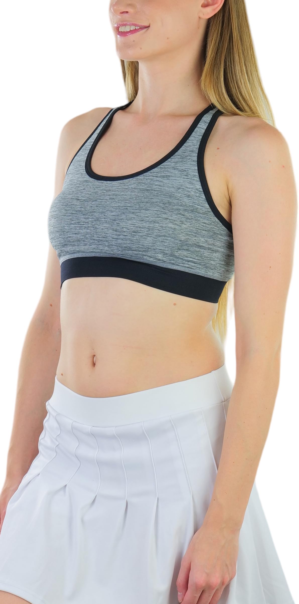 ToBeInStyle Women's Seamless Supportive Wire-Free Sports Bras & Bralettes - Comfortable Yoga, Gym & Lounge Wear for Active Women
