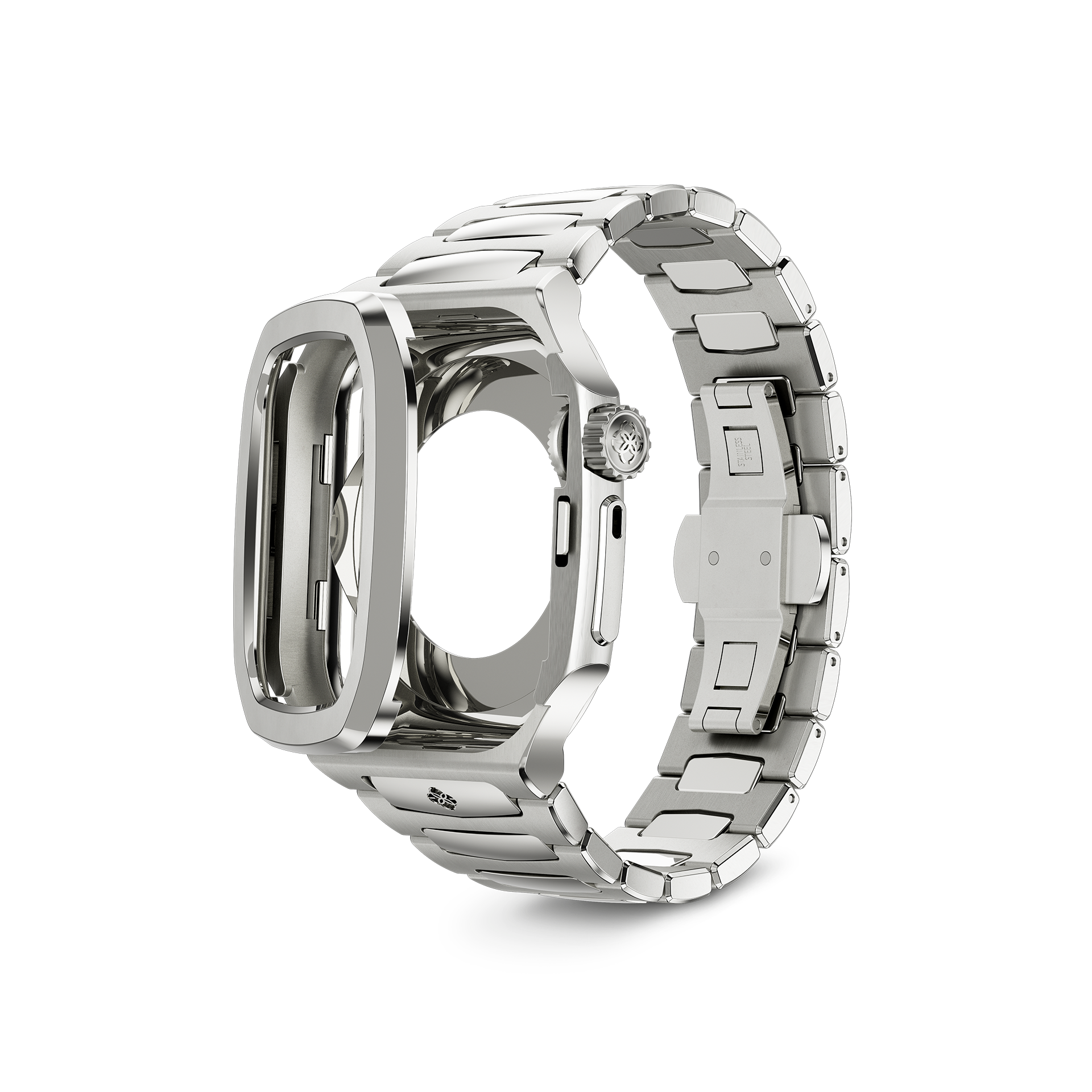 Apple Watch Case RO41 - Premium Silver Protective Cover for Apple Watch - Perfect for Sports, Workouts & Everyday Use