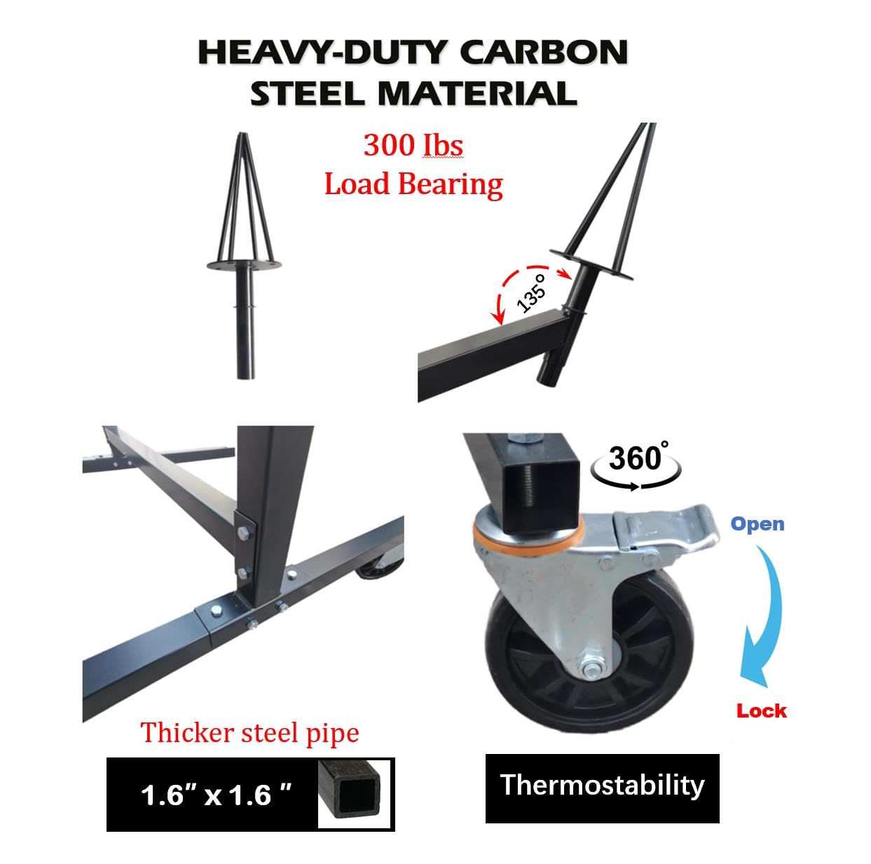 HSW Heavy Duty Wheel Paint Stand Rack - LGJ-1 Professional Wheel Rim Painting Stand for Automotive Repair & Custom Painting | Perfect for DIY Car Enthusiasts & Professional Auto Shops