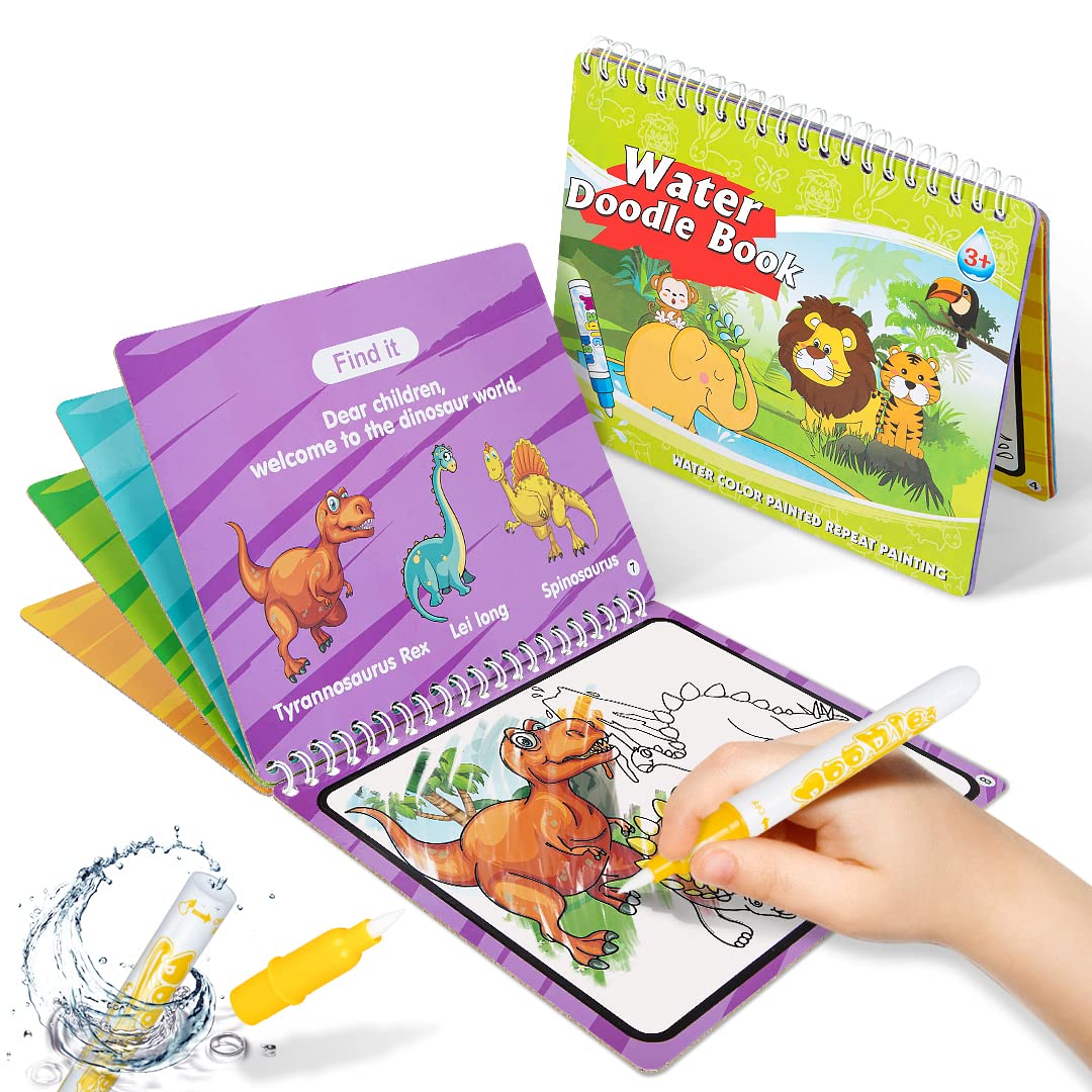 SYHLN Water Magic Coloring Book for Kids 2-4 Years - Travel & Birthday Gift