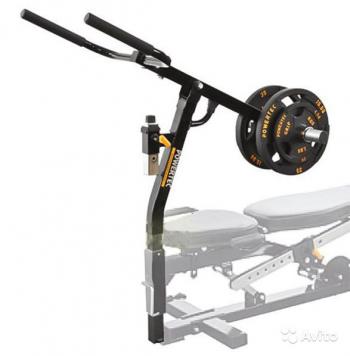 Powertec Dip Accessory WB DMA19 - Heavy Duty Dip Station Attachment for Power Racks - Perfect for Home Gym & Strength Training Workouts