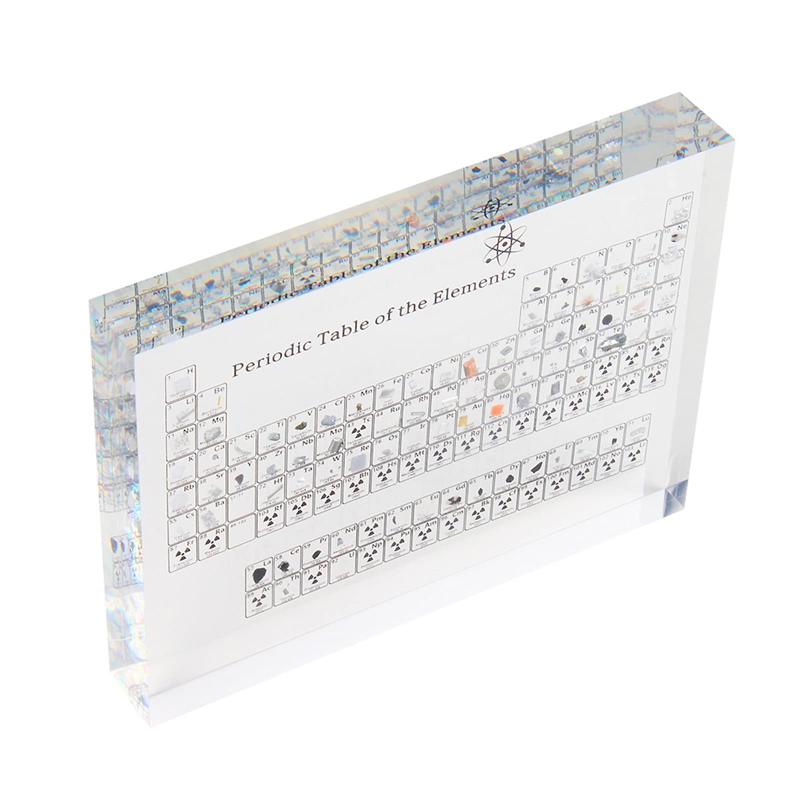 PENGJ Real Chemical Element Display - Acrylic Periodic Table with Actual Elements for Home Decor, Science Education, Kids Learning, School Projects & Unique Birthday Gifts | Perfect for Classroom, Lab & Science Enthusiasts