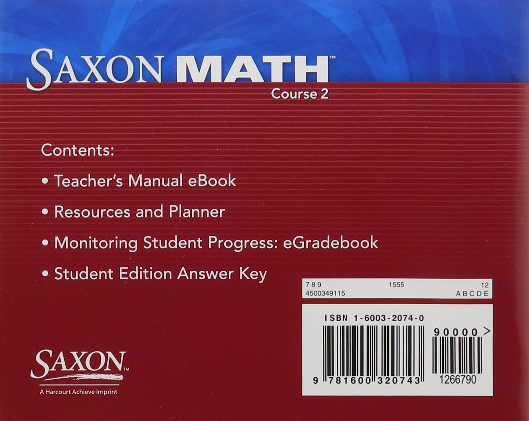 Saxon Math Course 2 Teacher Technology Pack - 7th Grade Math Curriculum Resources for Educators | Perfect for Classroom Instruction & Homeschooling