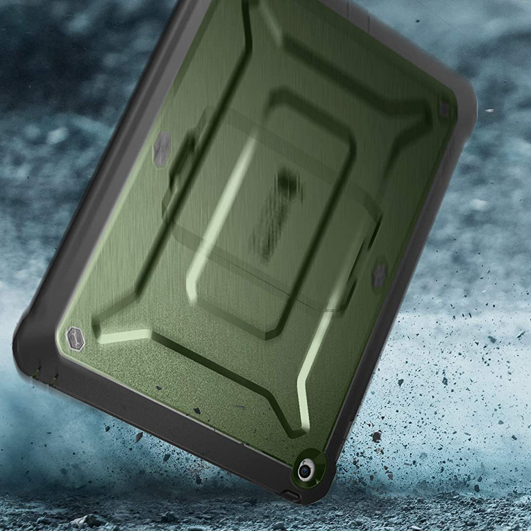 iPad 10.2 Inch Unicorn Beetle PRO Rugged Case - Dark Green Protective Cover for iPad 8th/9th Gen | Shockproof, Drop Protection | Perfect for Outdoor, Construction & Travel Use