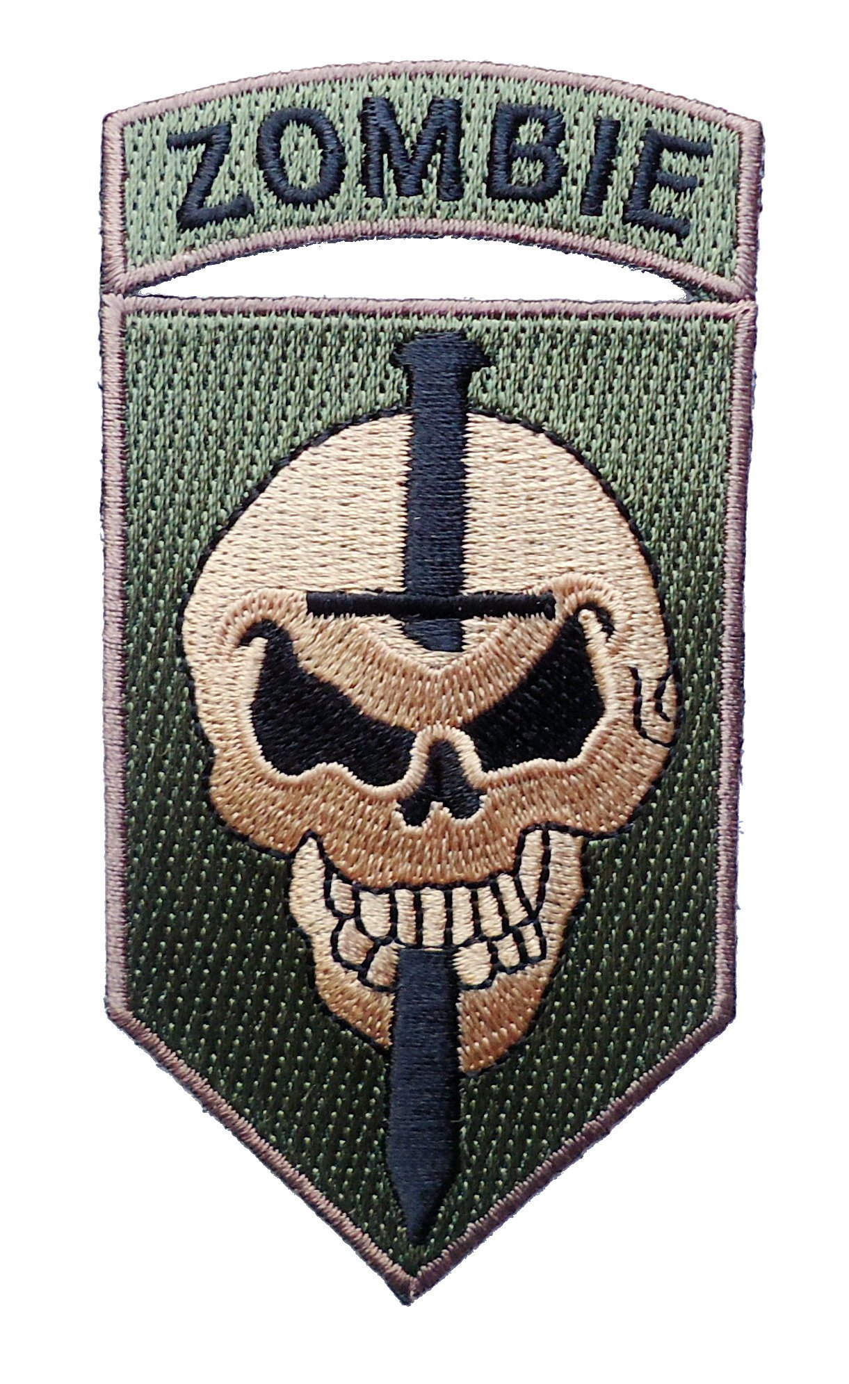 Zombie Slayer Embroidered Iron-On Sew-On Patch for Jackets, Bags & Costumes - Horror Fan Accessory & DIY Clothing Decoration