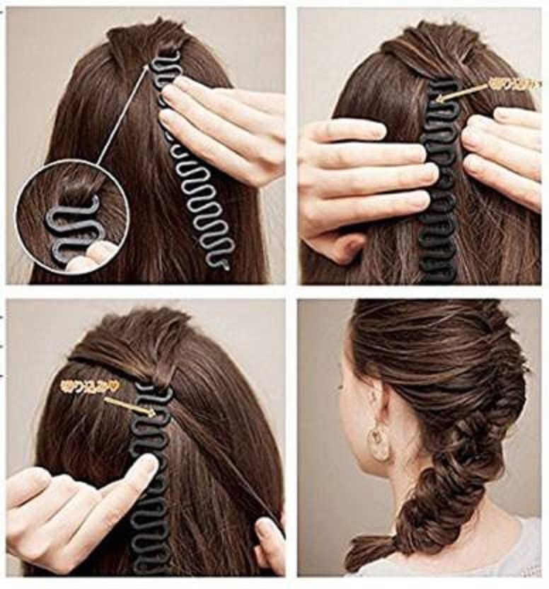 UZC 11-Piece Hair Styling Tools Set | Hair Juda Maker, Donut Bun, Puff Maker & Choti Maker | Professional Hair Accessories Kit with Comb | Perfect for Women & Girls | Home, Salon & Party Hairstyling