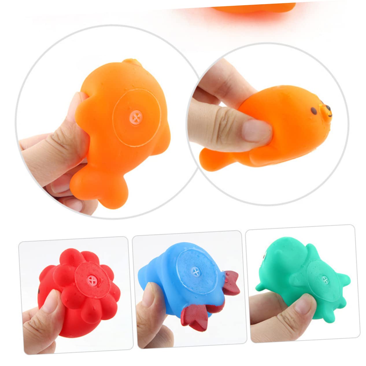 VICASKY 12 Pcs Cute Kitten & Sea Animal Bath Toys Set - Non-Toxic Bathtub Toys for Toddlers & Kids - Fun Bath Time Play for Baby Boys & Girls - Perfect for Sensory Play & Early Learning Development