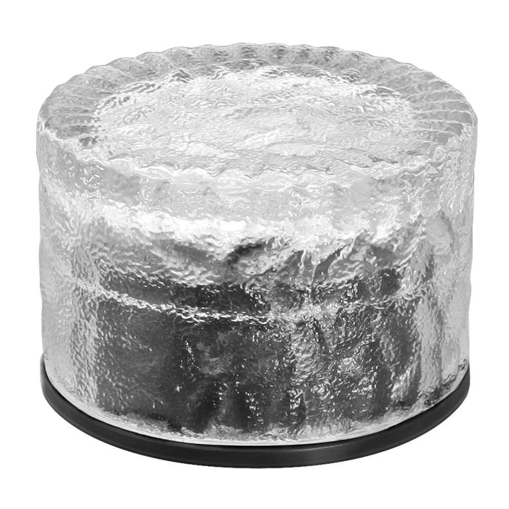 Solar Landscape Lights - Uonlytech Frosted Glass Crystal Brick Ice Cube Lights for Outdoor Decoration, Garden, Yard, Pool (Warm White) - Perfect for Pathway, Patio, and Backyard Lighting