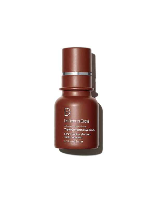 Ferulic + Retinol Triple Correction Eye Serum - Anti-Aging, Dark Circle & Wrinkle Treatment - 0.5 fl oz / 15ml - Perfect for Nighttime Skincare Routine & Travel-Friendly Eye Care