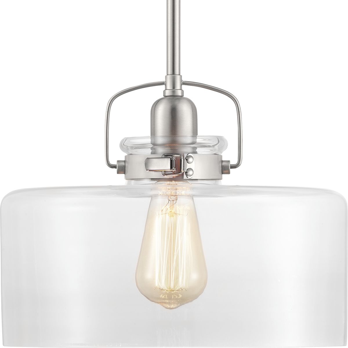 Calhoun Collection One Light Pendant - Modern Hanging Ceiling Light Fixture for Kitchen Island, Dining Room & Bedroom | Elegant Single Bulb Chandelier