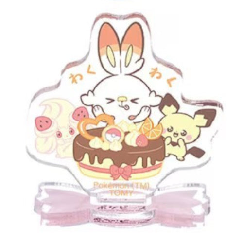 Pokemon Poke Peace Acrylic Stand - Takara Tomy 1.5 Inch Collectible Figure - Cute Anime Desk Decor for Office, Gaming Room & Gift for Pokemon Fans