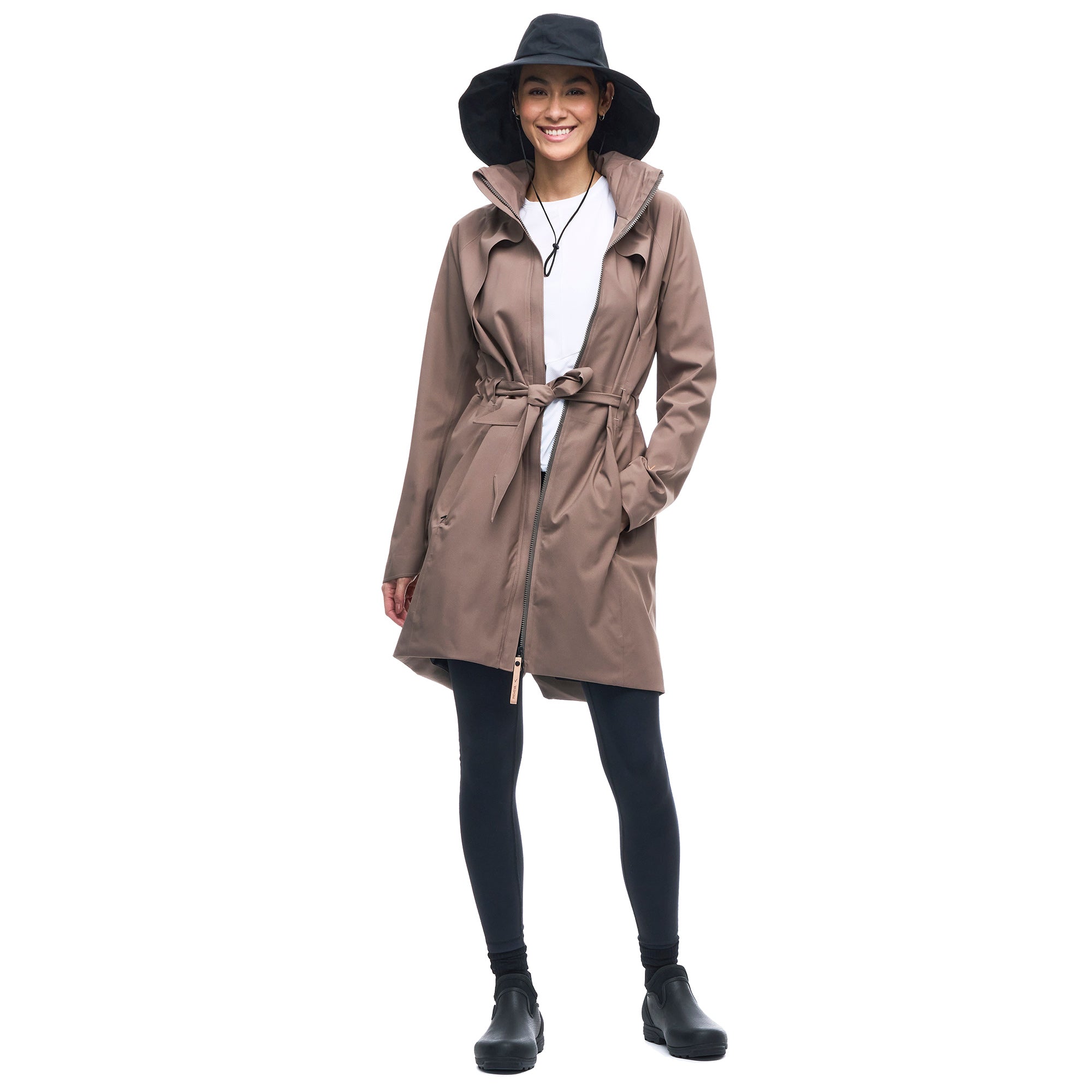 Indyeva Finola Women's Waterproof Rain Jacket - Lightweight Windproof Outdoor Coat for Hiking, Travel & Everyday Wear