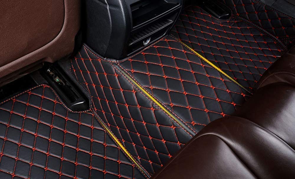 Custom Fit All-Weather Floor Mats for Ford Fusion 2013-2016 - Premium Non-Slip Car Floor Liners with Full Coverage Protection (Black/Beige) - Perfect for Daily Commute, Road Trips & Winter Weather Protection