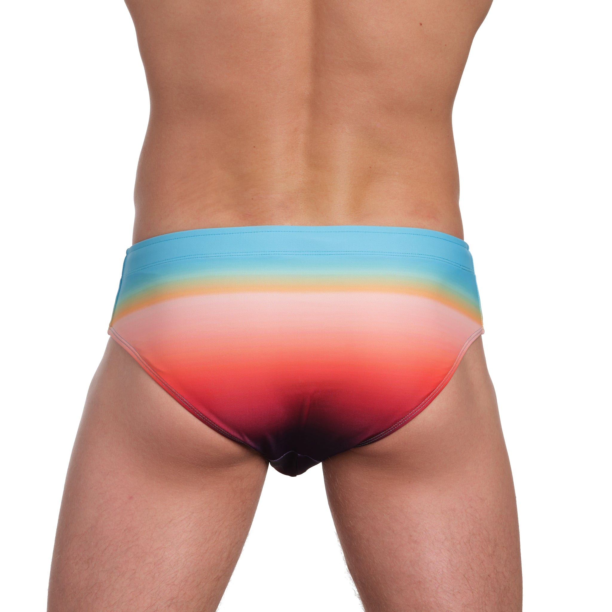 Ombre Swim Brief - Stylish Gradient Men's Swimwear for Beach, Pool & Vacation | Comfortable & Quick-Drying Swim Trunks