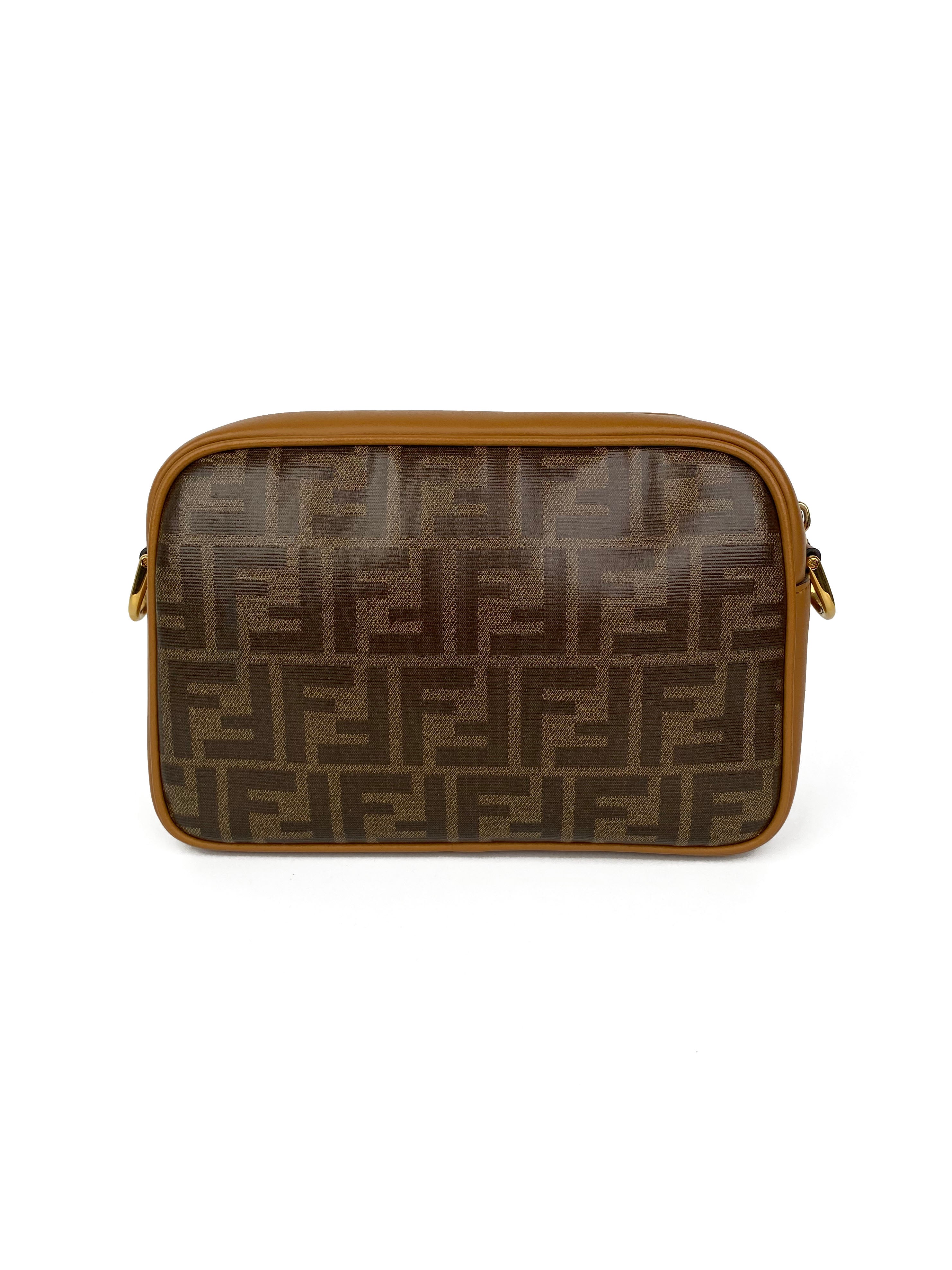 Fendi Monogram Zucca Camera Bag - Stylish Crossbody Purse for Women | Fashionable Designer Handbag for Everyday Use, Travel & Special Occasions