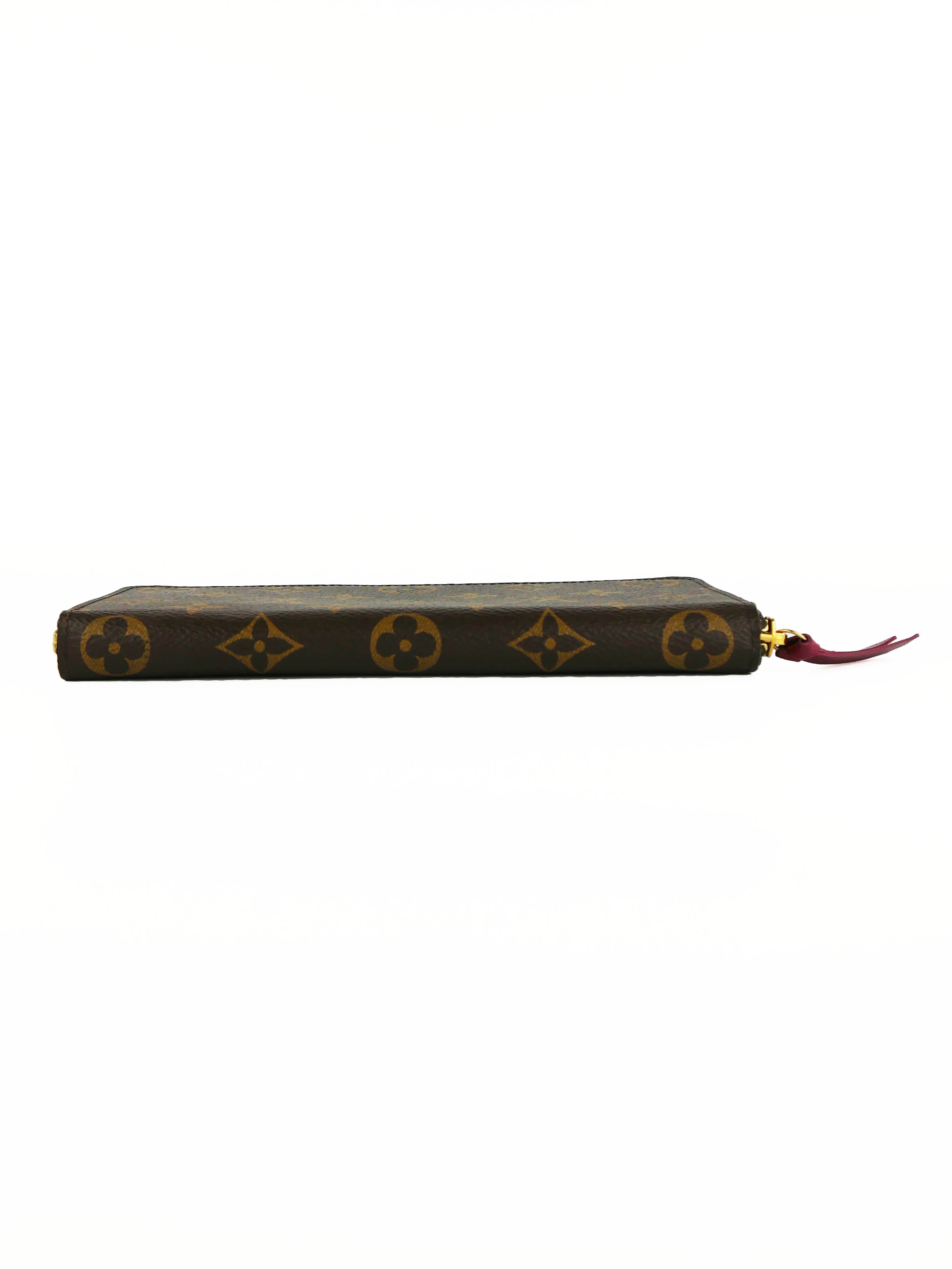 Authentic Louis Vuitton Fuchsia Clemence Wallet | Premium Leather Women's Wallet | Perfect for Everyday Use & Luxury Gift Giving