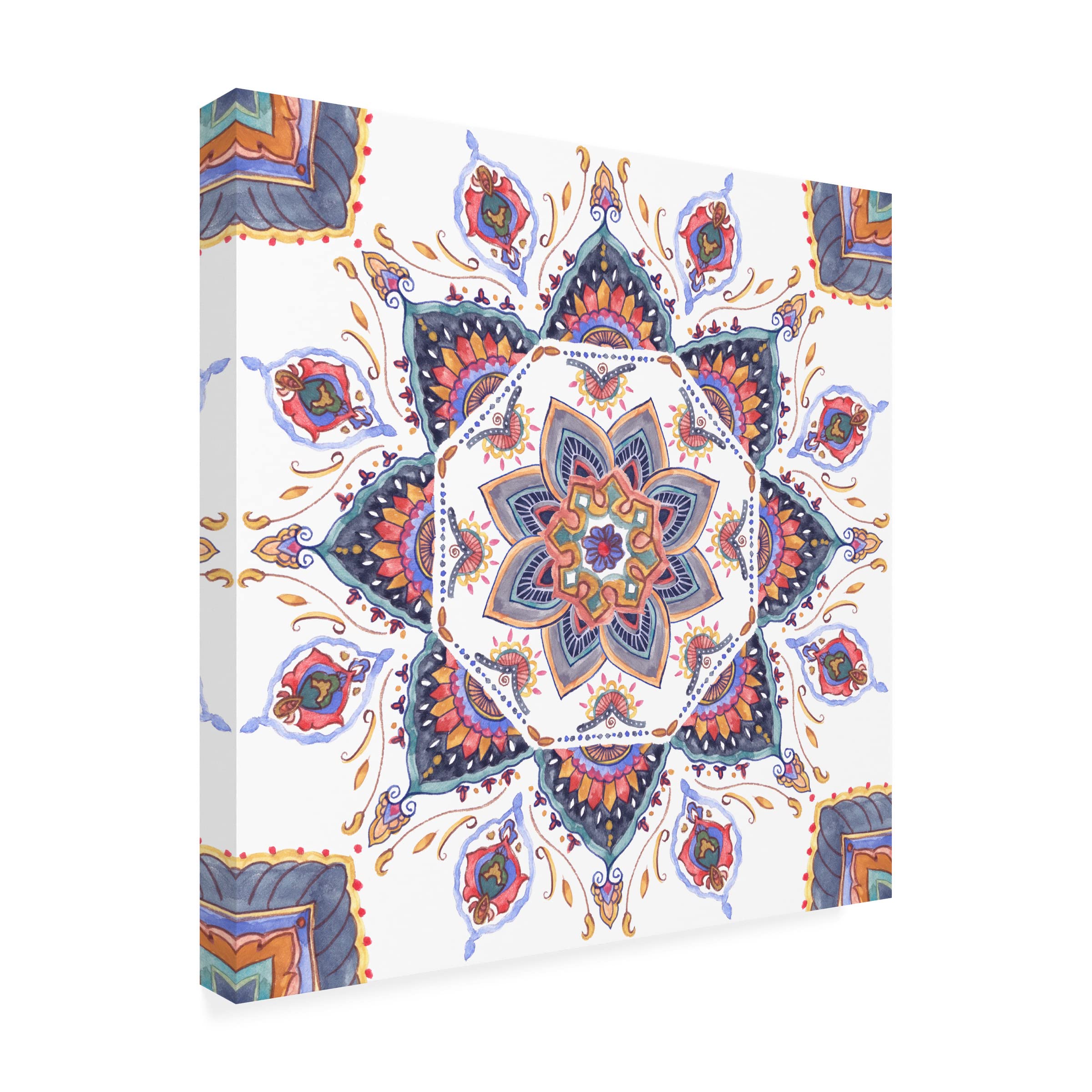 Trademark Fine Art 'Mandala Meditation I' Canvas Wall Art Print by Melissa Wang - Perfect for Yoga Studios, Meditation Rooms & Boho Home Decor