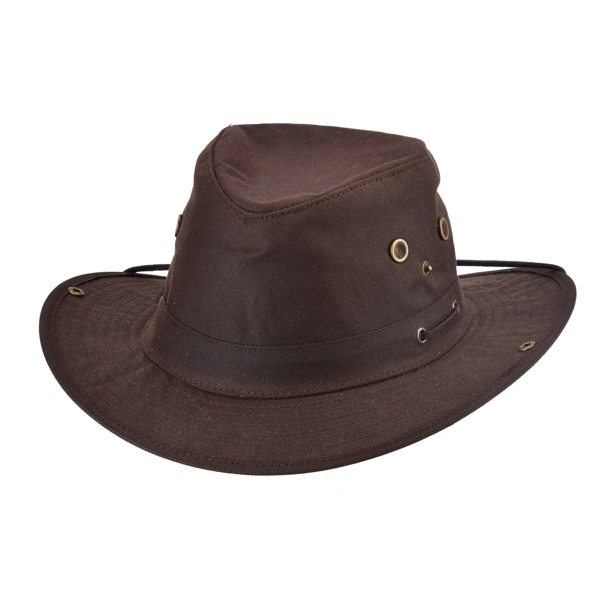 Bullhide Medora Oilskin Outdoorsman Hat - Waterproof Cowboy Hat for Men - Perfect for Hiking, Camping & Ranch Work