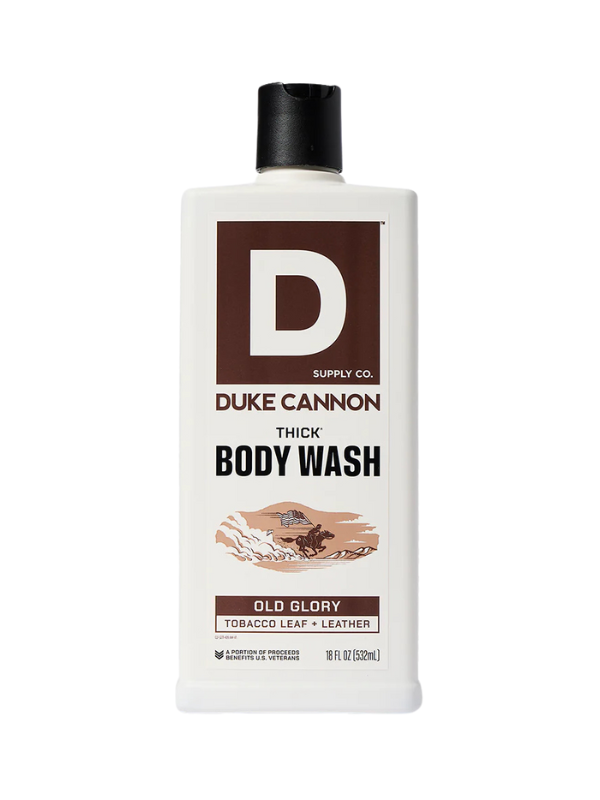 Duke Cannon Old Glory Thick Body Wash for Men - Patriotic Scented Soap with Long Lasting Fragrance - Ideal for Shower, Gym & Outdoor Activities