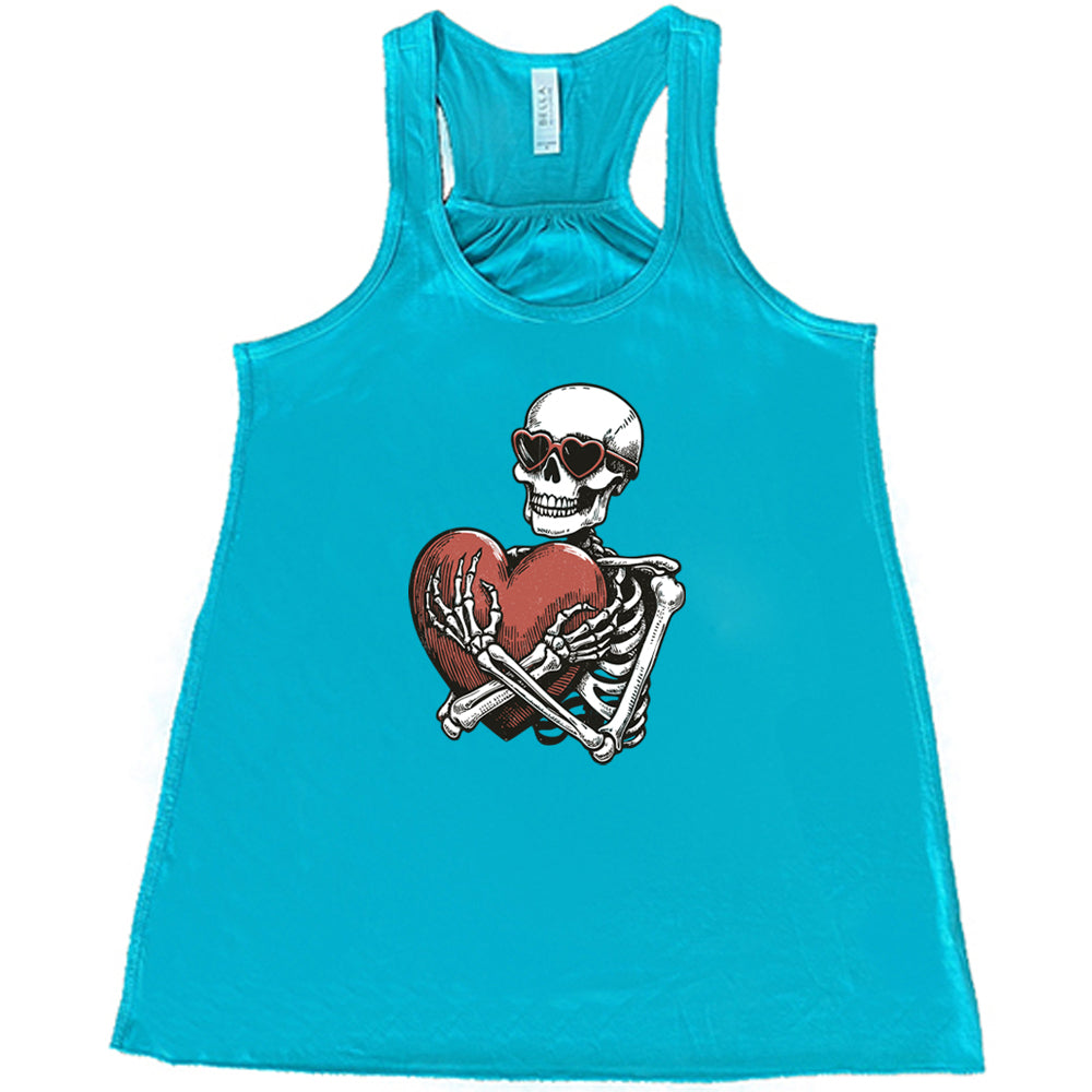 Skeleton Hug Shirt - Funny Bone Graphic Tee for Men & Women | Halloween, Day of The Dead, Gothic Fashion | Perfect for Costume Parties & Spooky Events