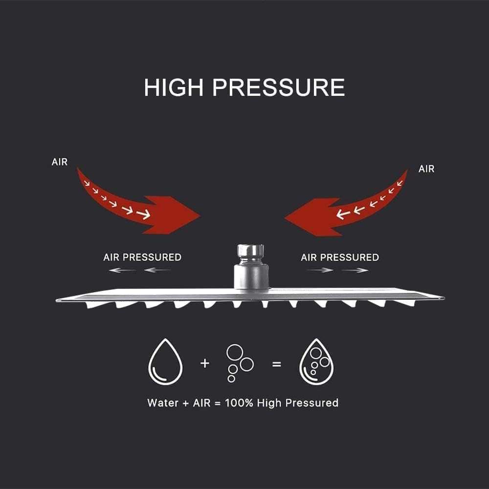 Luxury 10 Inch Rain Shower Head Ceiling Mount with Handheld - High Pressure Shower Combo Set in Polished Chrome - Includes Faucet Rough-in Valve Body & Trim - Perfect for Modern Bathroom Renovation & Spa-Like Shower Experience