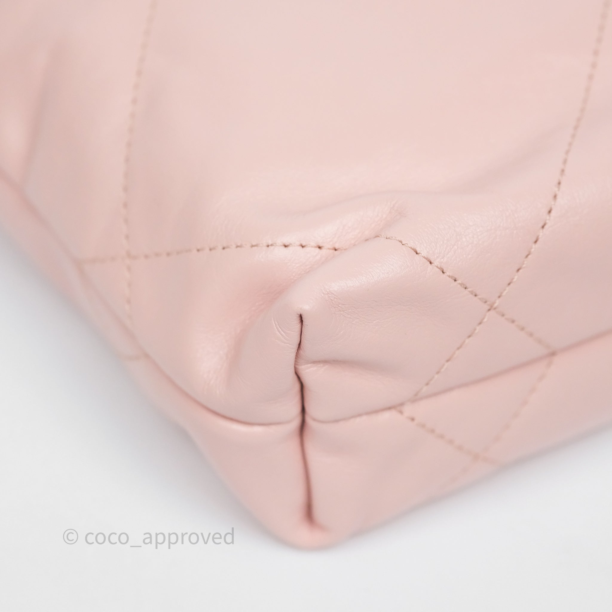 Chanel 22 Mini Bag in Light Pink | Shiny Crumpled Calfskin Leather | Luxury Crossbody Purse for Women | Perfect for Date Night & Special Occasions