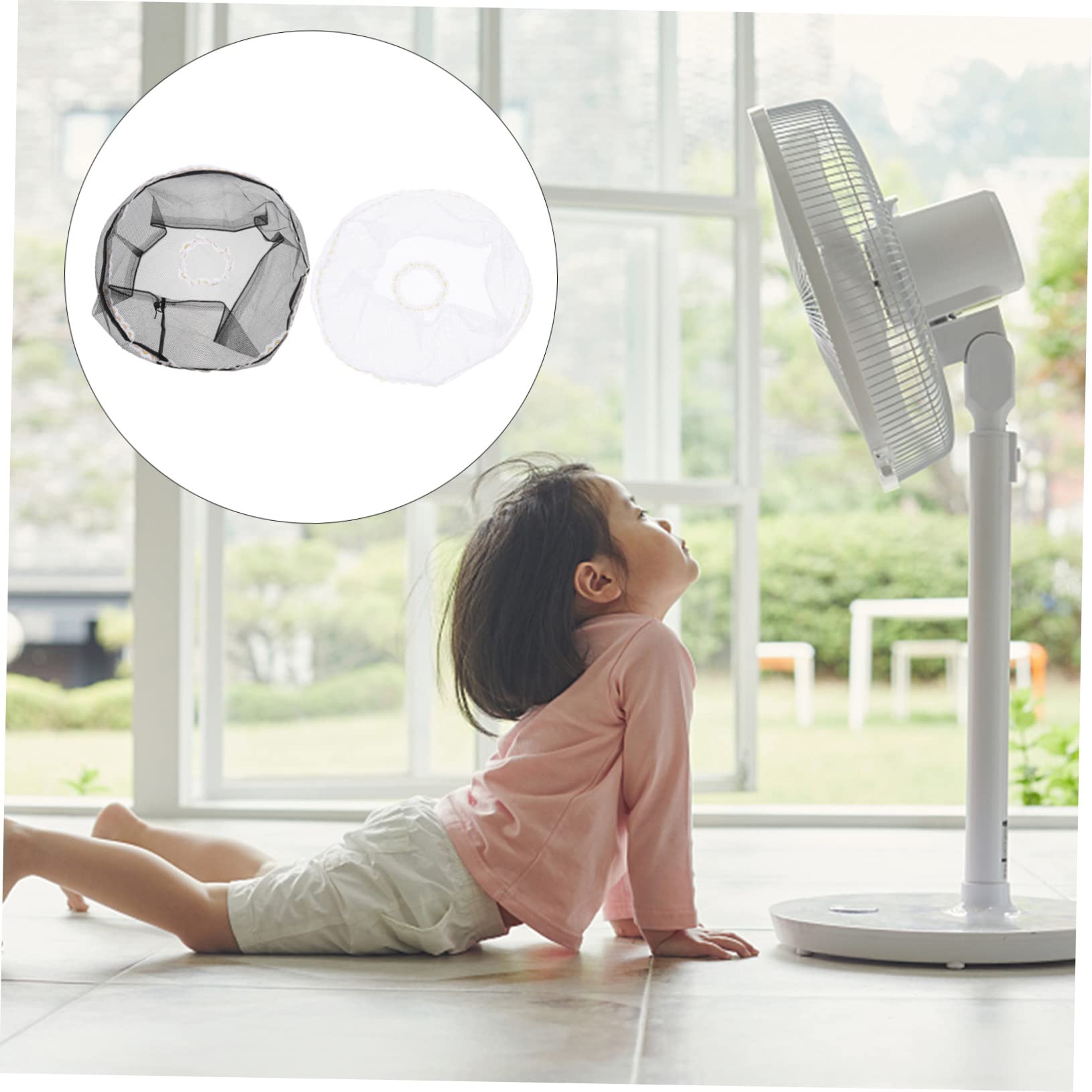 **6-Pack Cabilock Electric Fan Safety Cover - Child Proof Fan Guard with Anti-Pinch Mesh, Finger Protection for Household Fans - Perfect for Baby Safety & Pet Protection in Homes, Daycares & Offices**