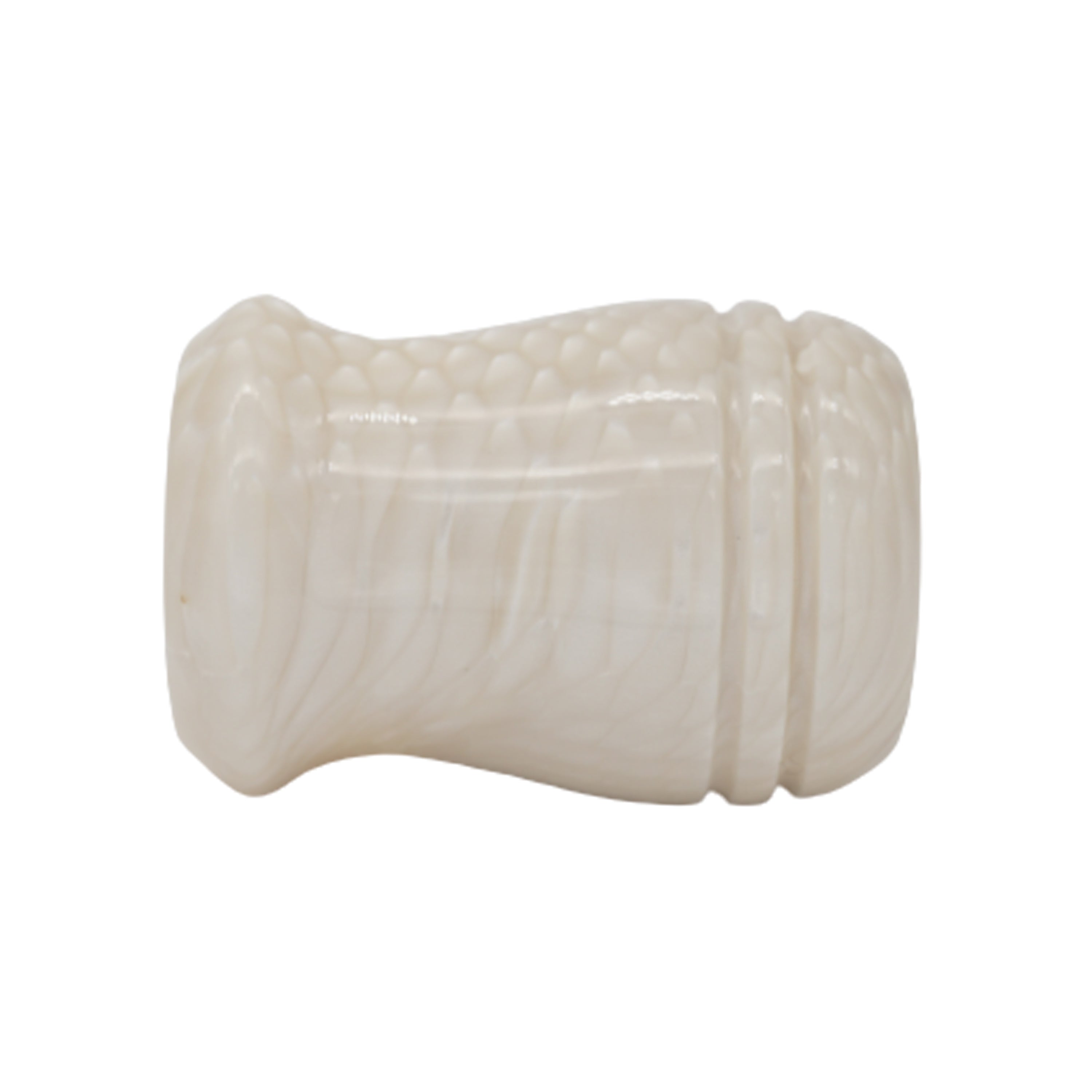 Premium Ivory Snakeskin Handmade Shaving Brush Handle - Fits 24mm & 26mm Knots - Perfect for Wet Shaving, Grooming Kits & Luxury Bathroom Accessories