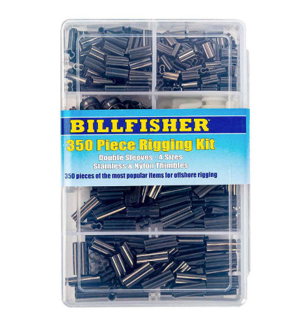 Billfisher 350 Piece Complete Offshore Fishing Rigging Kit - Saltwater & Freshwater Angling Gear for Boat, Kayak, and Shore Fishing
