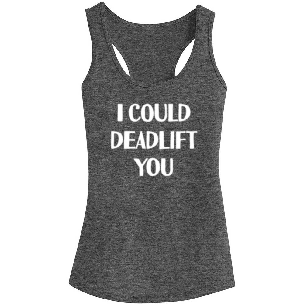 FANNOO Women's Funny Saying Racerback Tank Tops - Sleeveless Workout Shirts for Yoga, Gym & Summer Outfits
