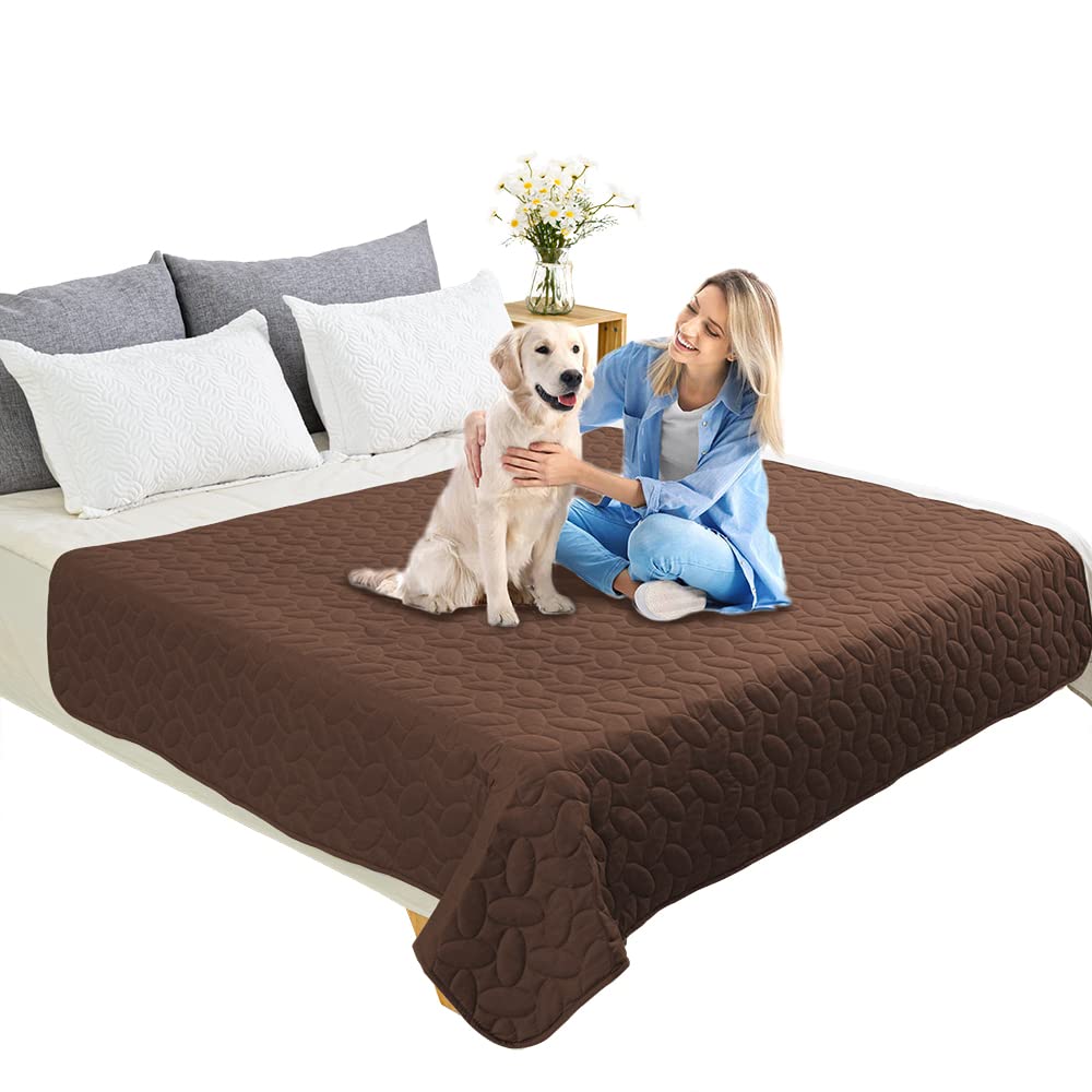 Ameritex Waterproof Pet Bed Cover - Soft Dog Blanket for Sofa, Couch & Furniture Protector - New Pattern Design - Perfect for Pets, Home & Travel Use
