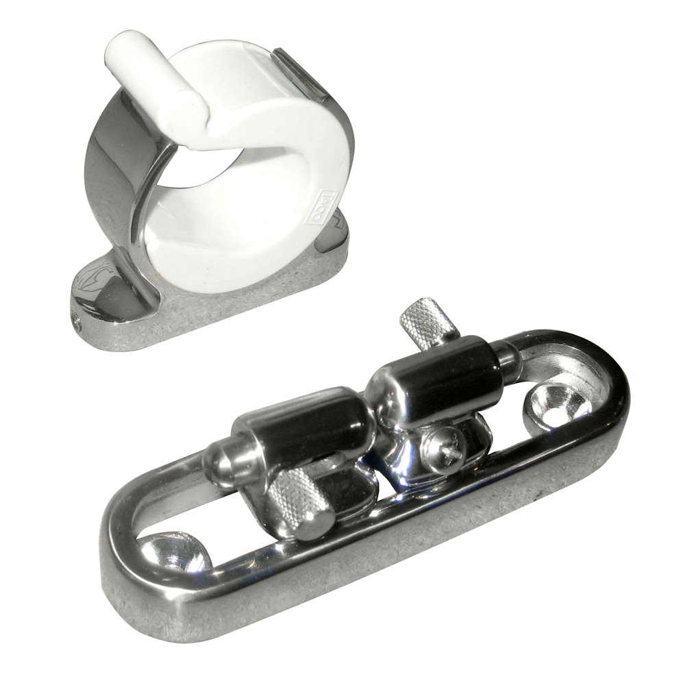 Stainless Steel Adjustable Reel Hangers with Rod Tip Holder Kit - Perfect for Medium Fishing Reels & Rod Storage Organization