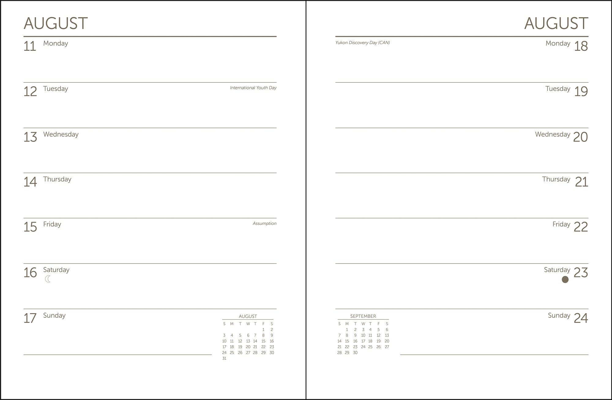 2025 America's National Parks Weekly Planner - 6.5
