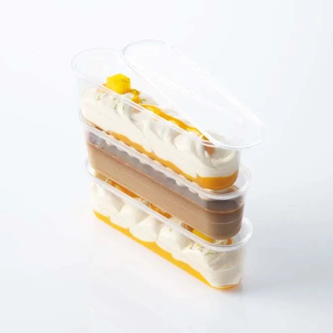 Eclair Cup 5.5 oz - Premium Dessert Cups for Baking, Pastries & Individual Desserts - Perfect for Chocolate Mousse, Tiramisu & Mini Cheesecakes