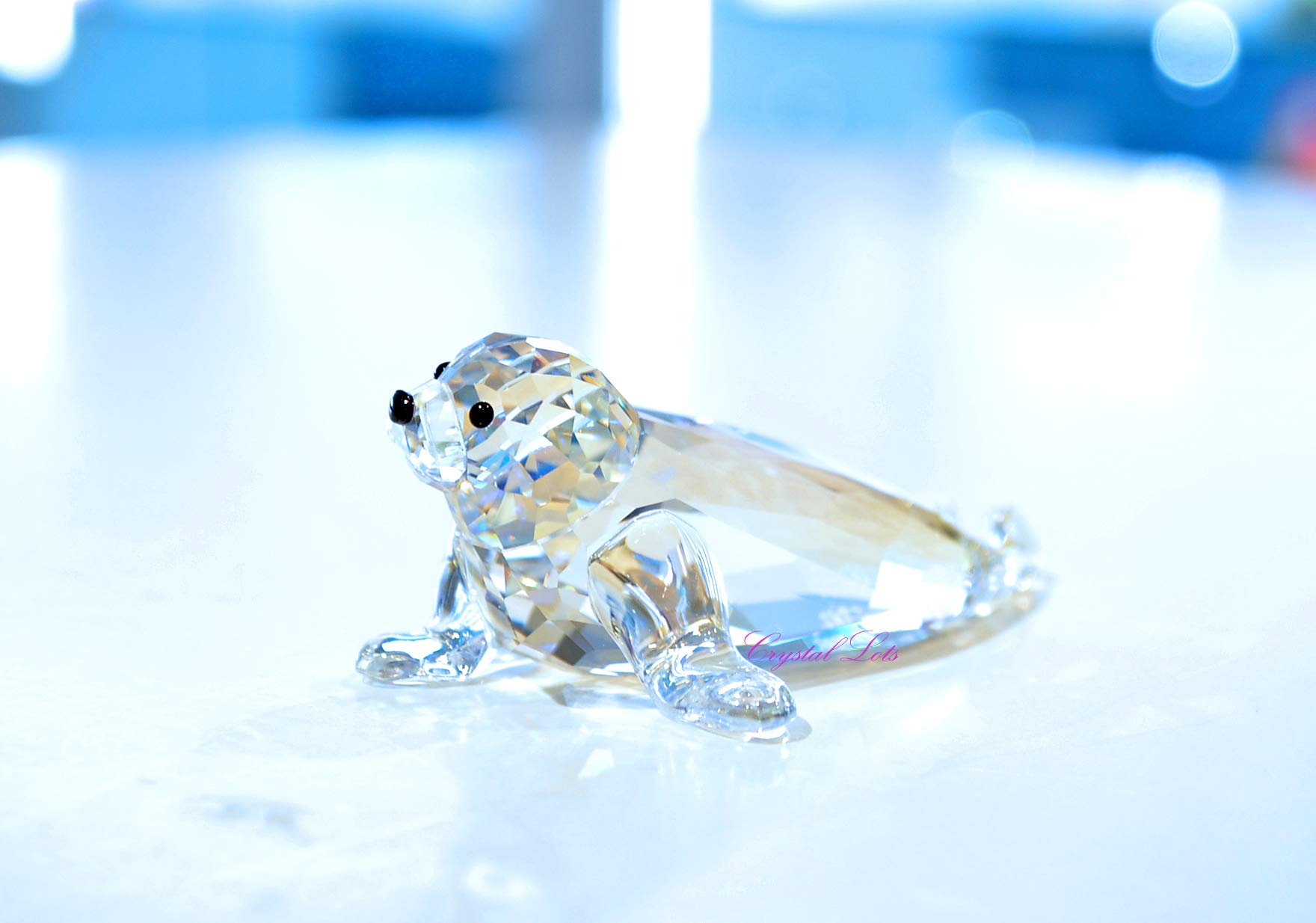 Swarovski Crystal Baby Seal Figurine - Limited Edition 2012 Collectible | Perfect for Gifts, Home Decor, and Crystal Collections