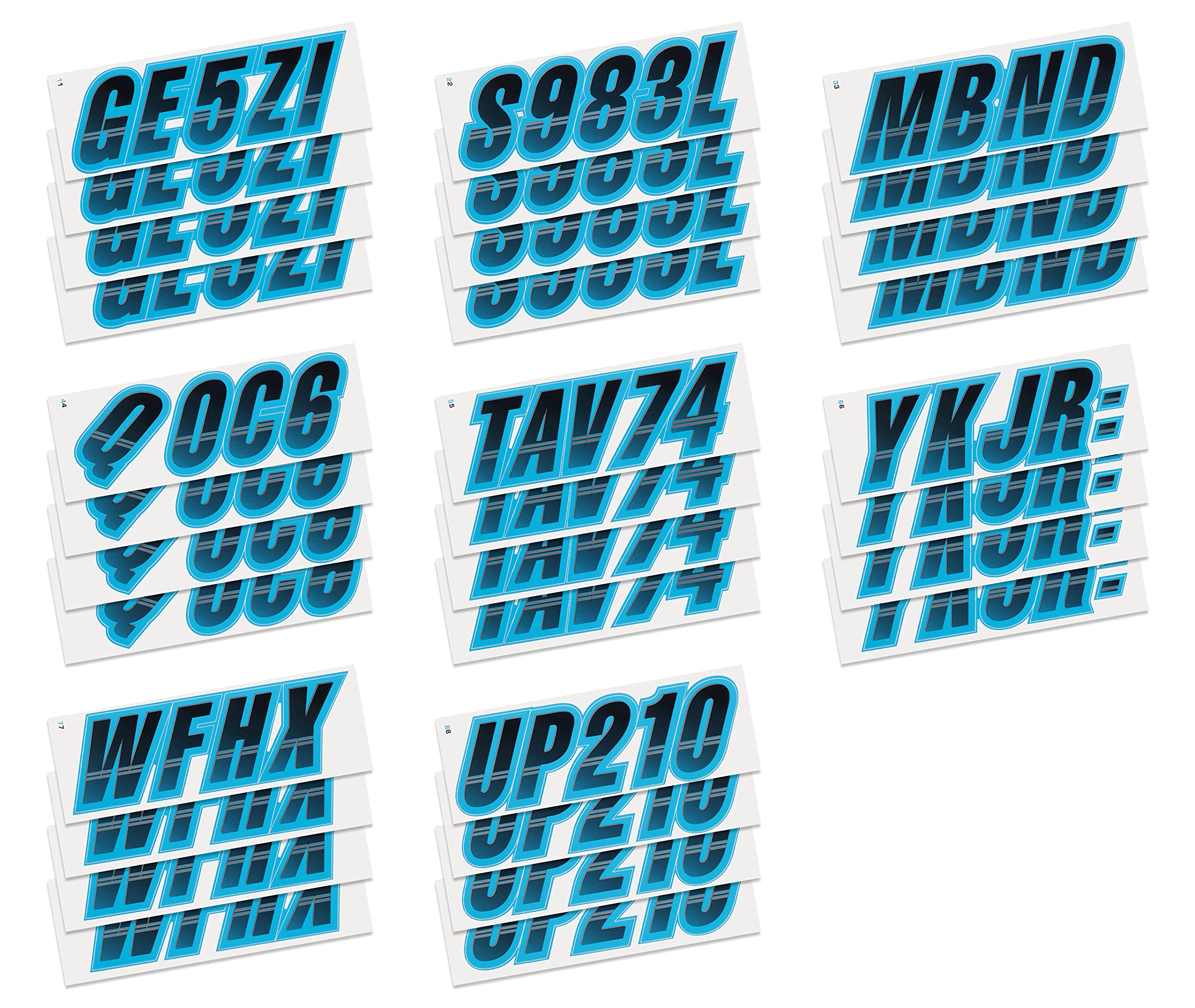 STIFFIE Techtron Black/Sky Blue 3