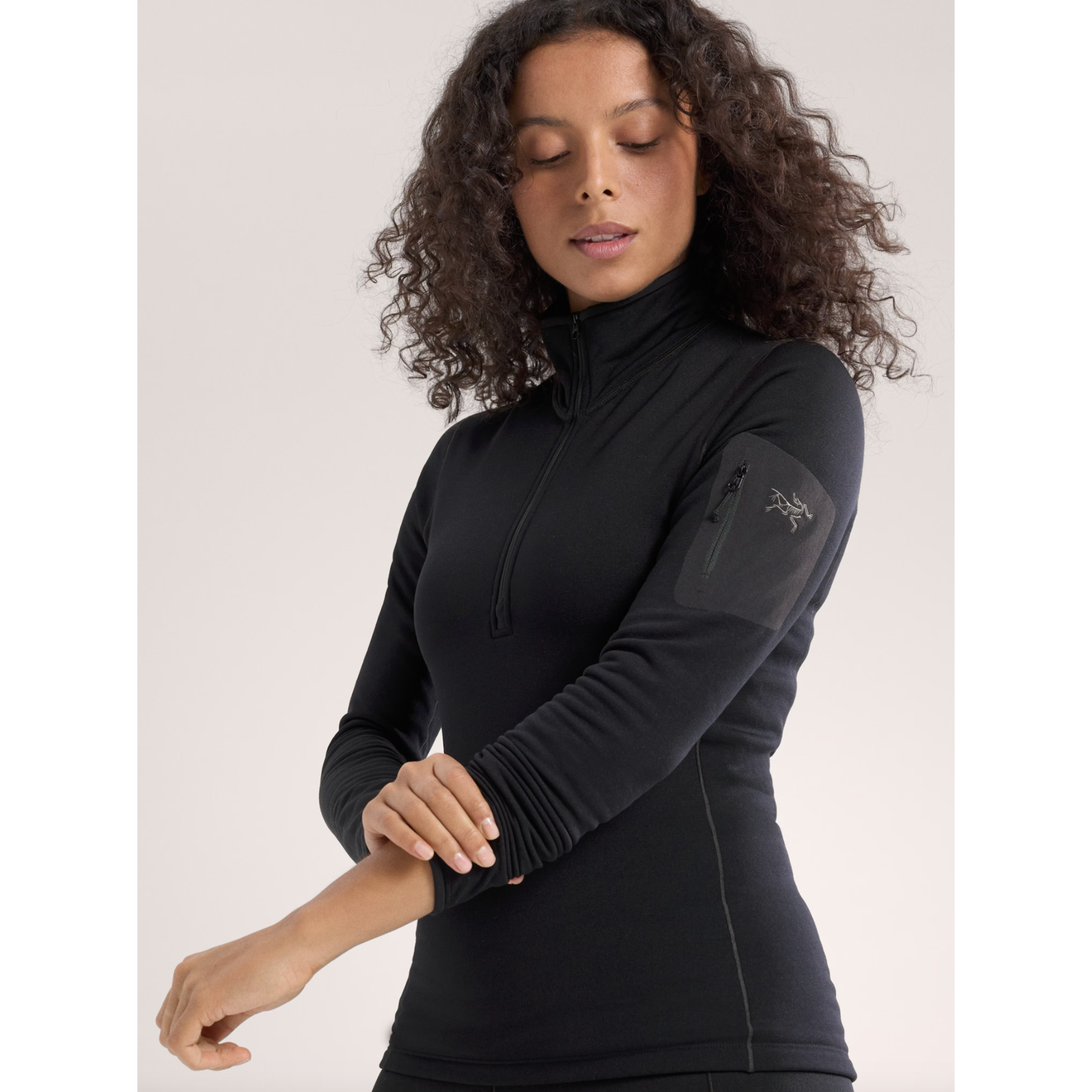 Arc'teryx Women's Kyanite Baselayer Zip Neck - Lightweight Fleece Jacket for Hiking, Running & Outdoor Activities | Moisture-Wicking & Breathable Mid Layer