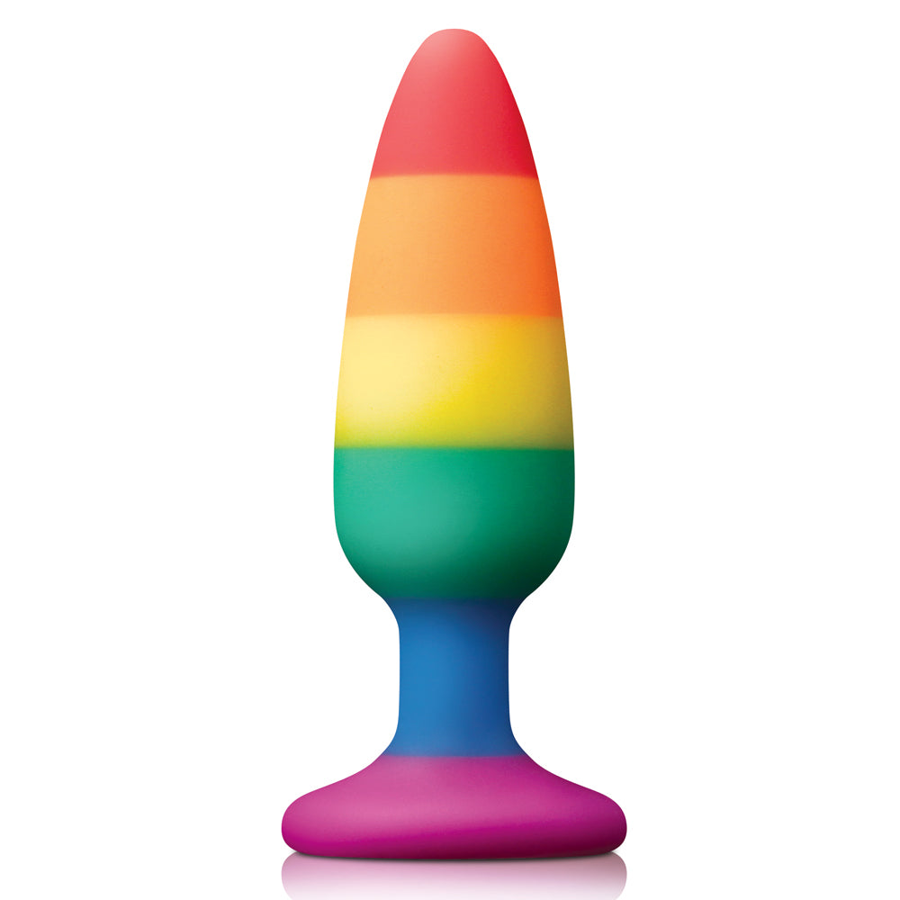 Colours Pride Edition Silicone Anal Plug - Medium Size | LGBTQ+ Friendly Pleasure Toy for Couples & Solo Play | Perfect for Pride Events & Sensual Exploration