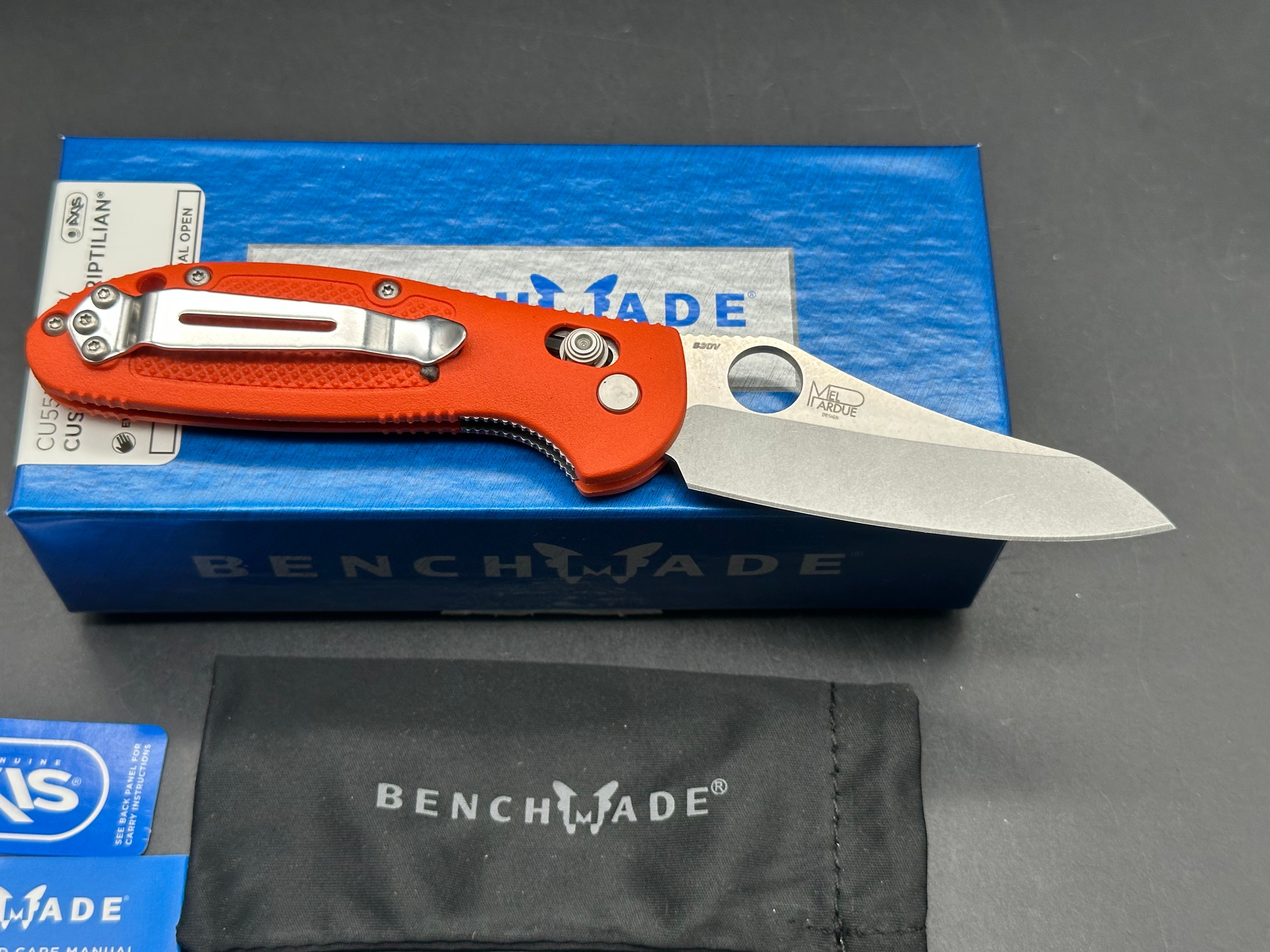 Benchmade Mini Griptilian Custom Knife - New 2.91