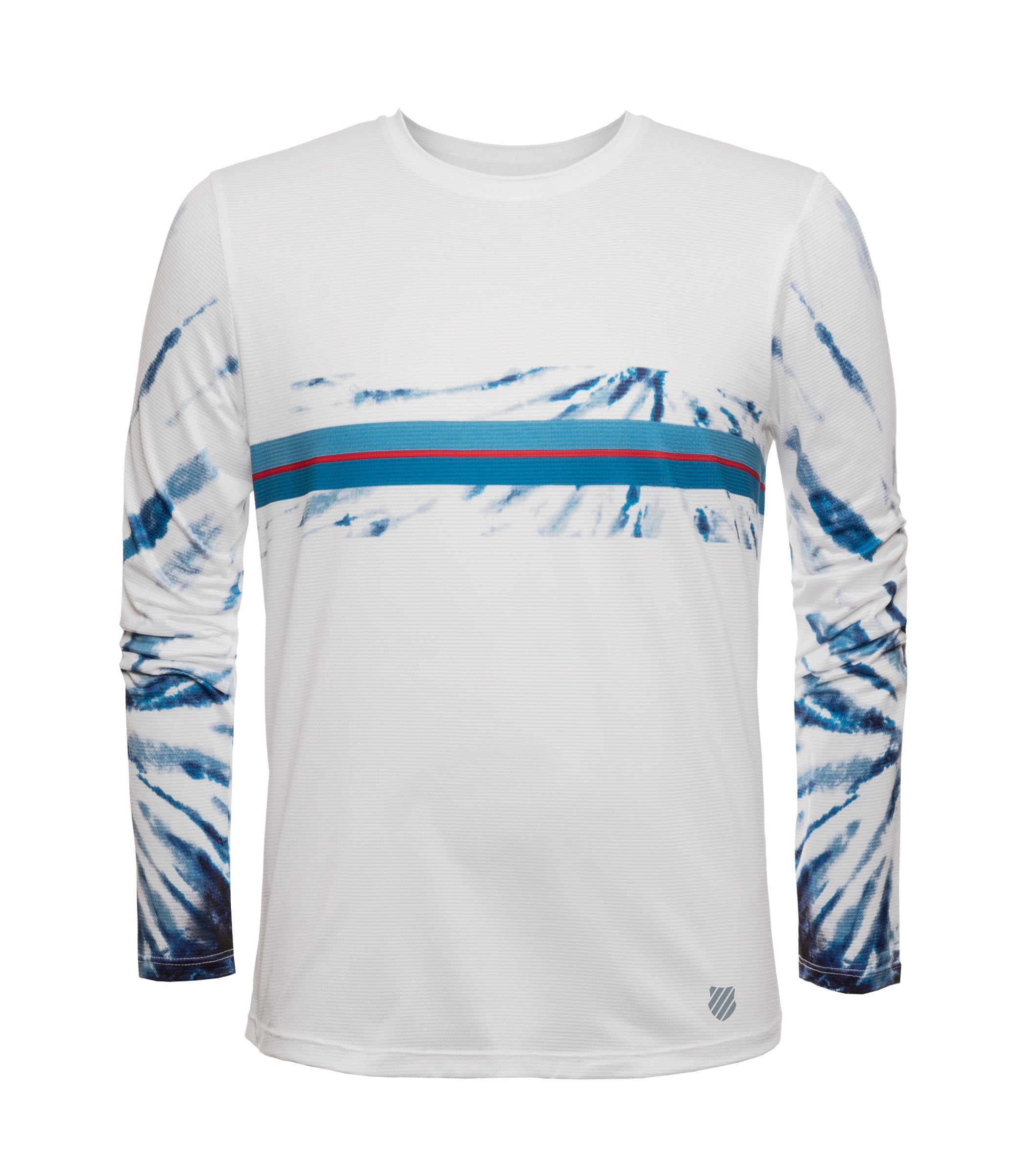 SURGE Long Sleeve Crew Neck T-Shirt for Men - 100% Cotton Comfort Fit White Tee - Perfect for Workouts, Casual Wear & Layering