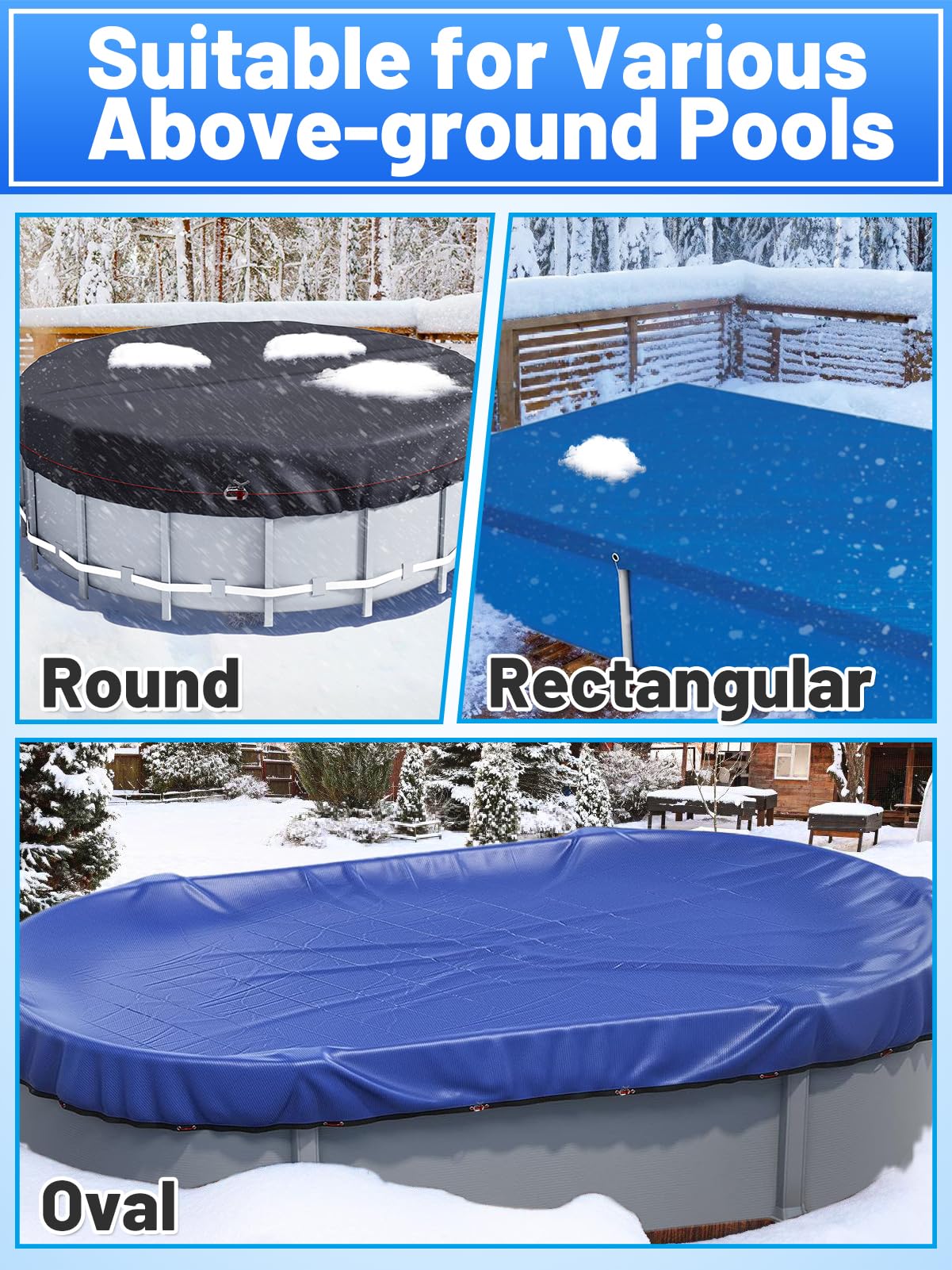 Pool Cover Cable & Winch Kit - 100ft Heavy Duty Plastic Coated Steel Wire with Zinc Alloy Spring Loaded Ratchet for Above Ground Swimming Pool Winter Cover, Secure & Easy Storage