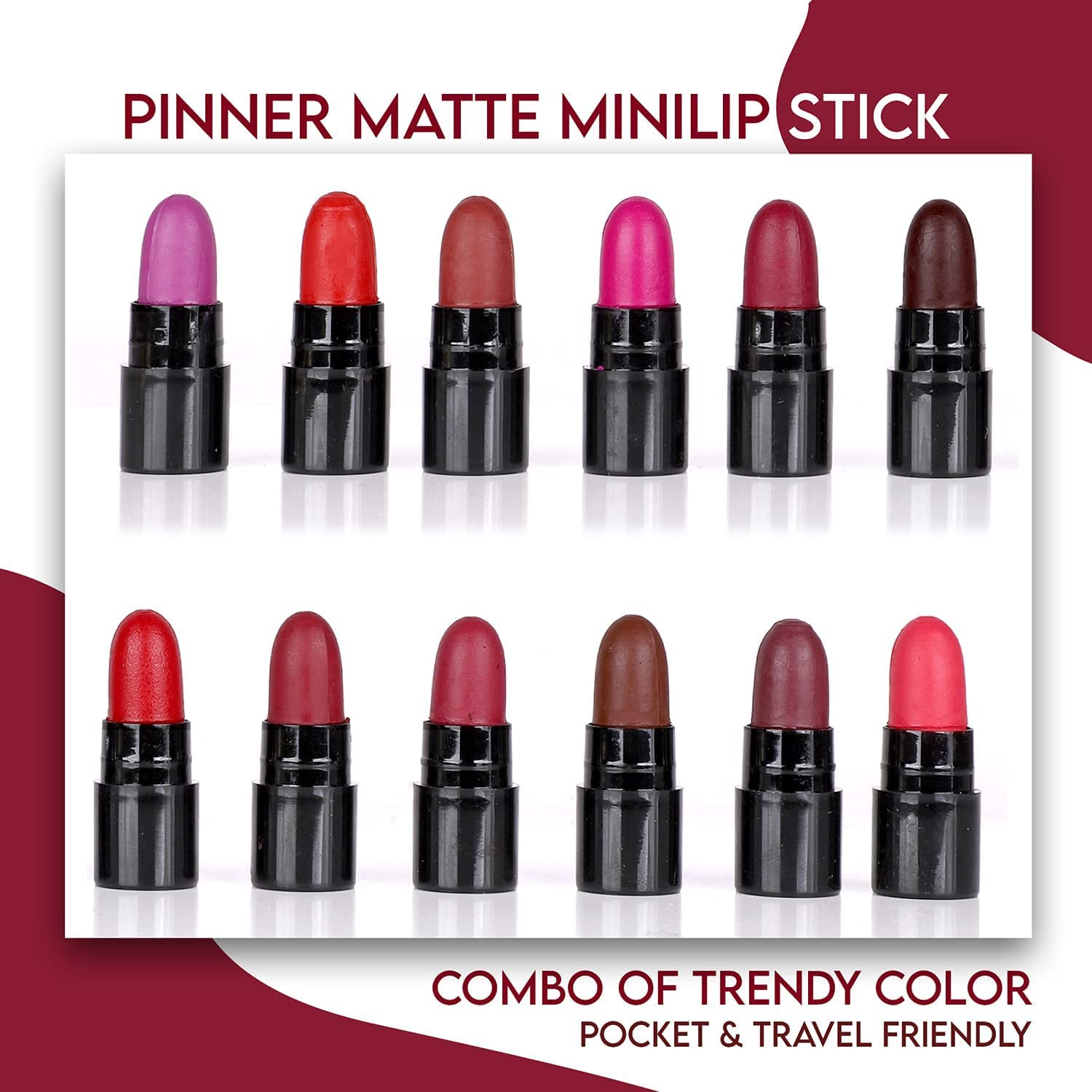 12-Piece Mini Matte Lipstick Set - Long Lasting, Travel Friendly, Trendy Colors | Perfect for Everyday Wear, Parties & Gifts