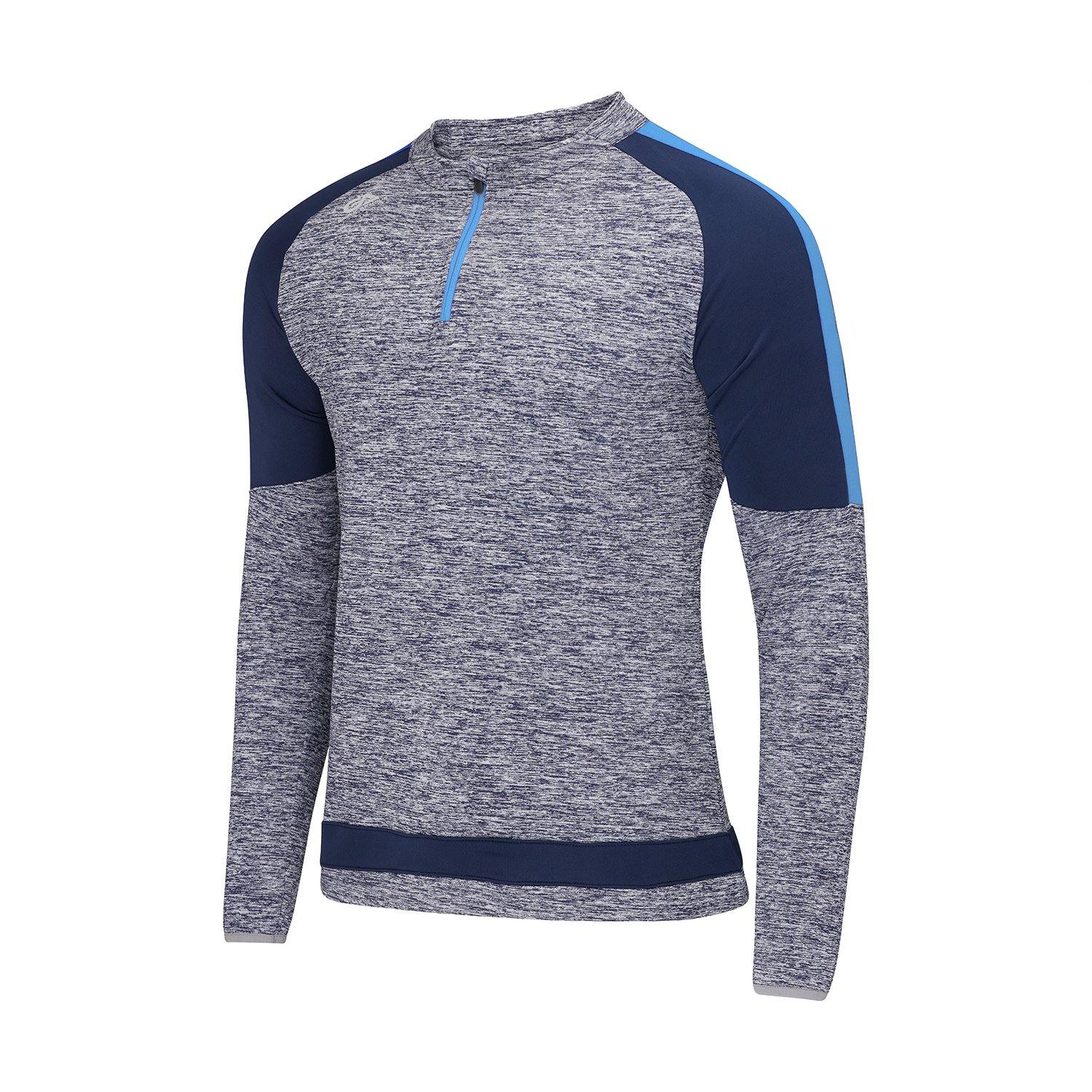 Men's Half Zip Sweater - Marl / Navy / Sky Color Options | Comfortable & Stylish Pullover for Casual Wear & Outdoor Activities